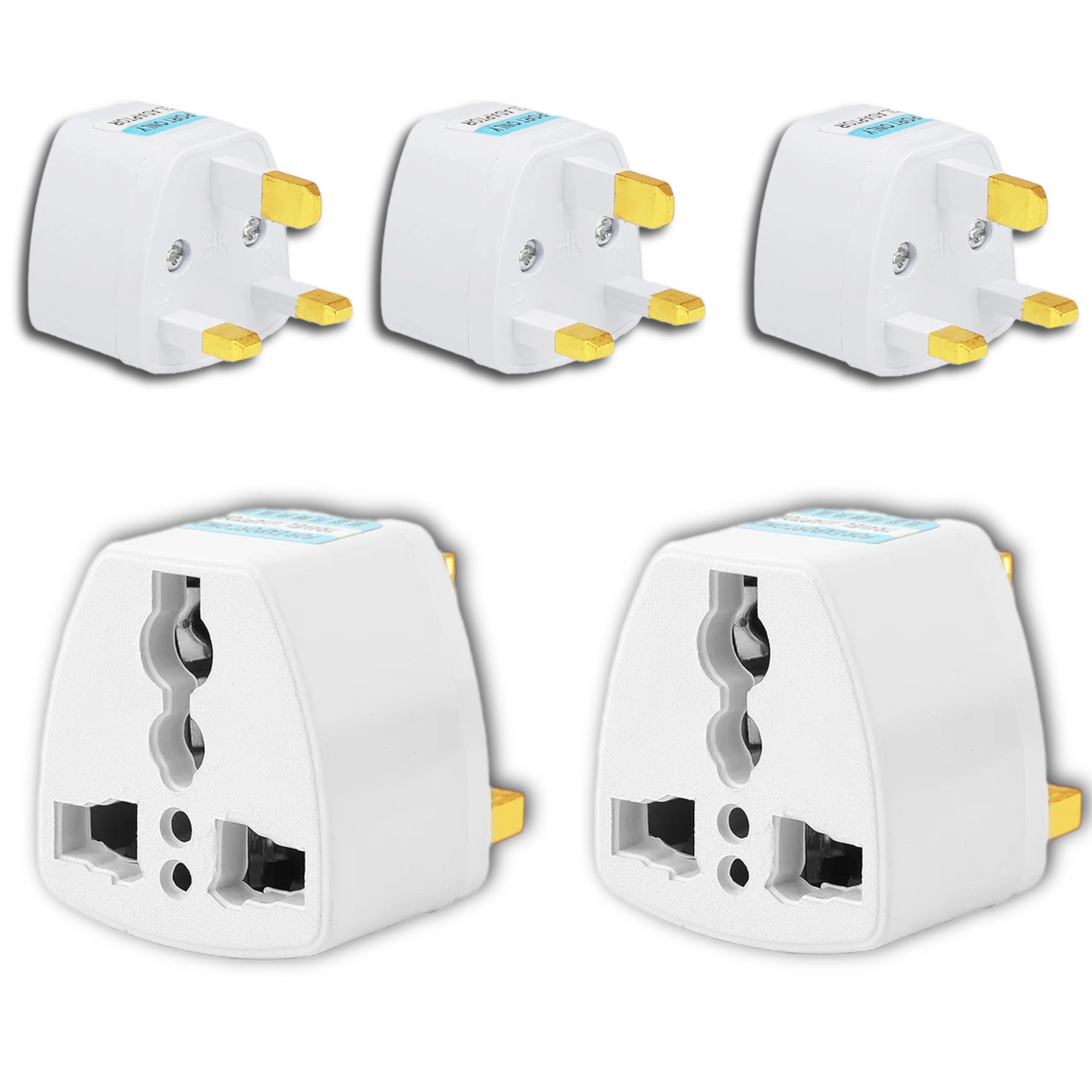 KAVANA UK Adapter for Indian Pins, India to UAE, Hong Kong, Dubai, UK Adapter Plug - Type G Adapter - Perfect for Laptop, Camera, Chargers-image-9
