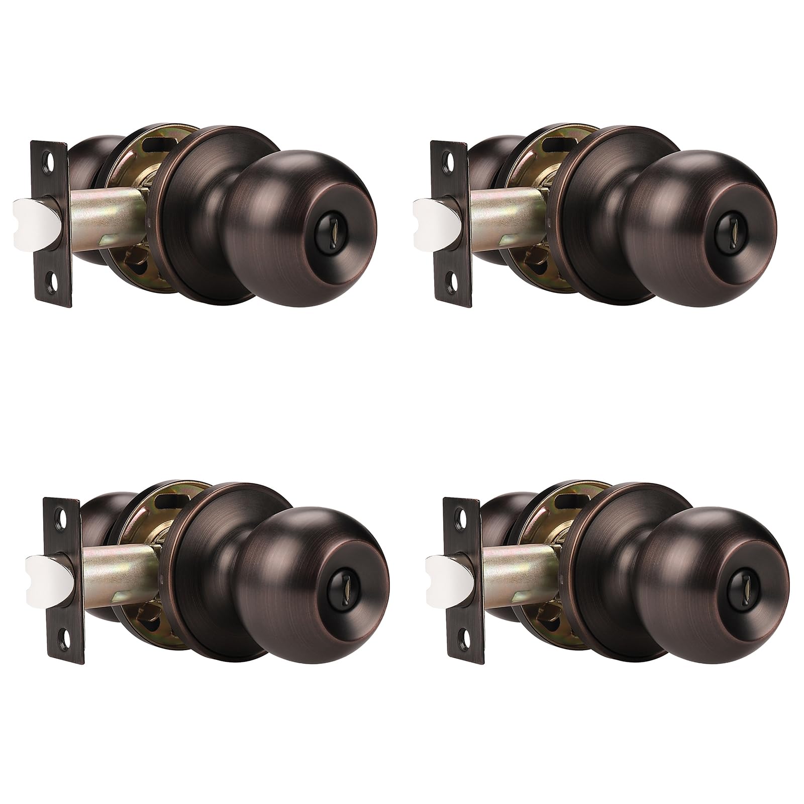 Probrico Satin Nickel Door Knobs - 5 Pack -31