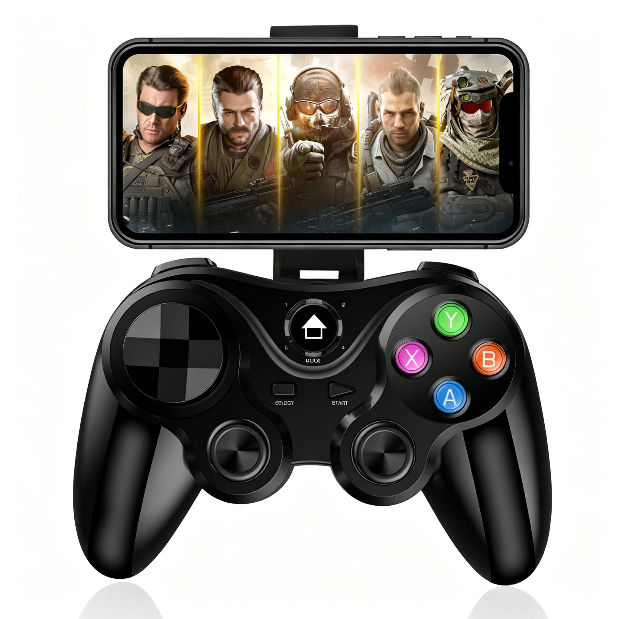 Controlador de Juego inalámbrico para Android, Megadream MFi Bluetooth Mobile Gamepad Joystick para iOS/iPhone 13/Mini/13 Pro Max/12/11,para OnePlus Xiaomi Samsung Motorola Sony Direct Play(Negro)