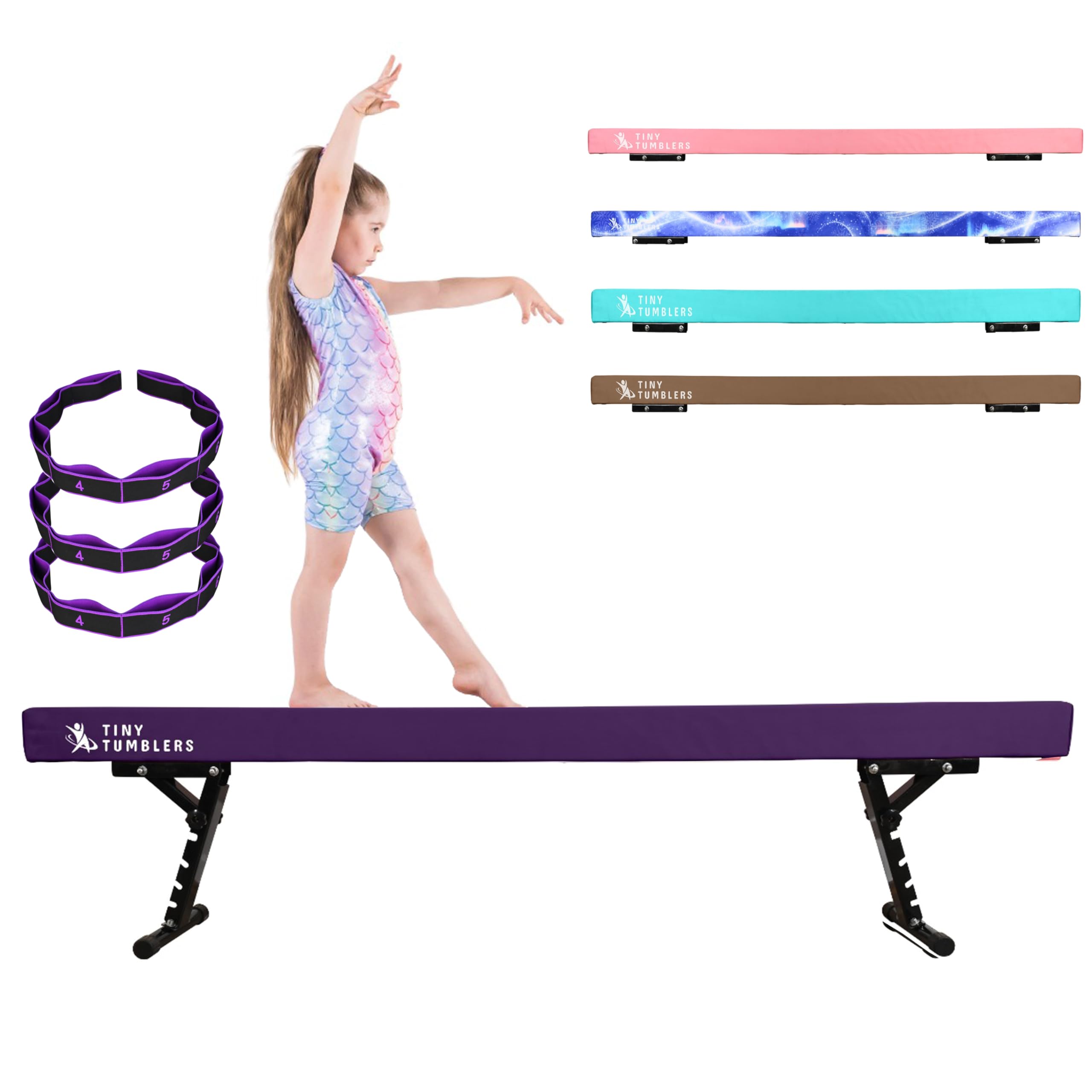 Barra de gimnasia para casa – Barra de gimnasia ajustable para niños – Equipo de gimnasia avanzado para entrenamiento infantil – Barra alta y baja – Recubrimiento de ante sintético, 5 niveles