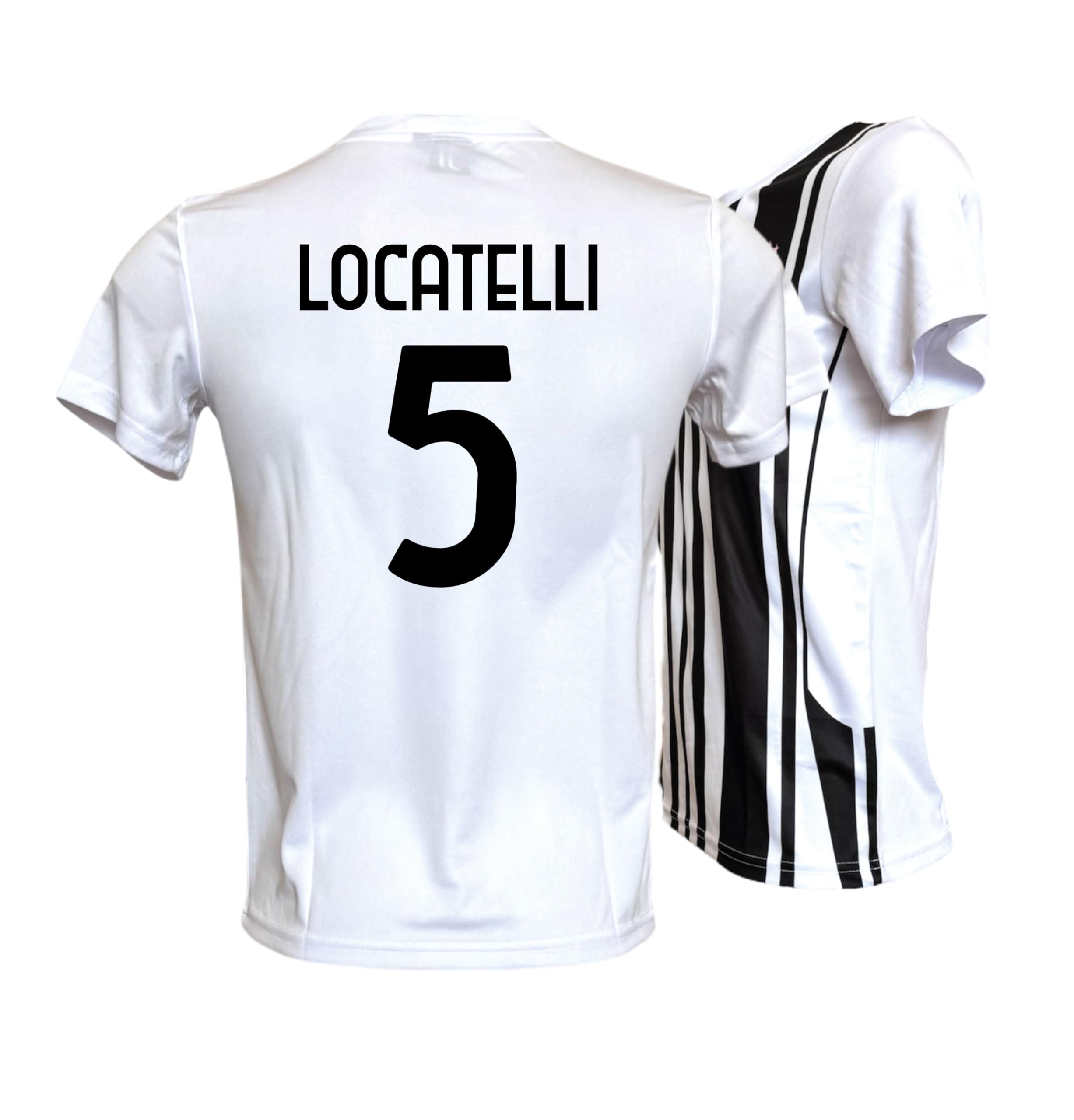Generico Maglia Calcio Locatelli 5 bianconera Stagione 2025/2026 Replica Autorizzata Taglie da Bambino e Adulto