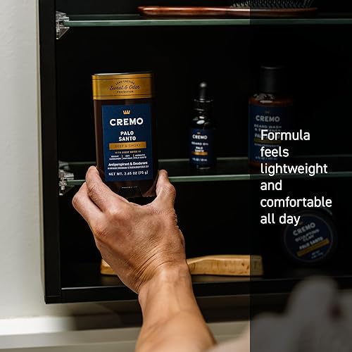 Miniatura 4 de Cremo Palo Santo Antitranspirante y desodorante para hombres, protección contra el sudor y el olor 48 horas, 2.65 onzas