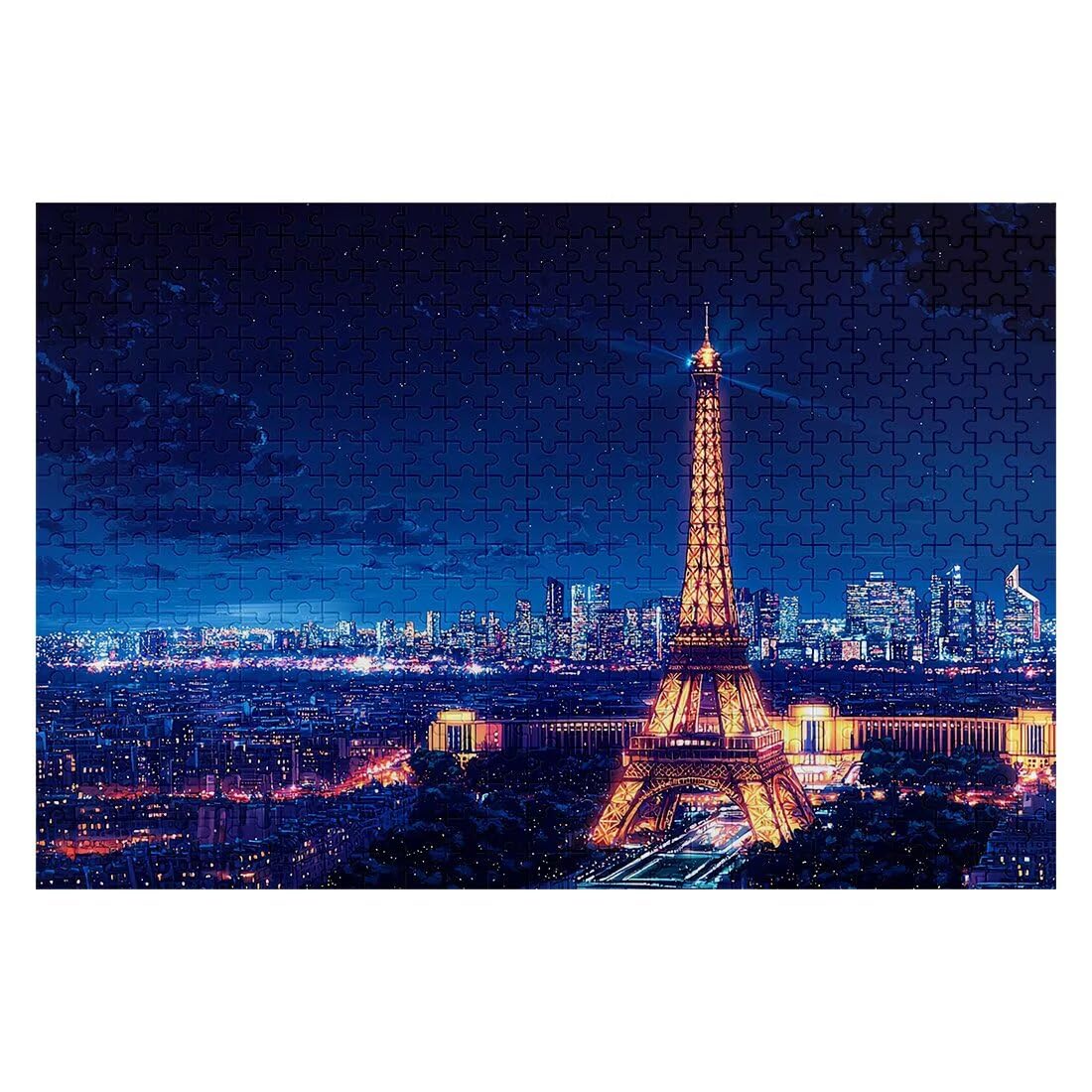 Puzzle 2000 elementów Paryż dla dorosłych, puzzle z krajobrazem, niemożliwe puzzle z wykwintnym pudełkiem do pakowania, klasyczne drewniane puzzle gry edukacyjne na prezent dla kobiet, dekoracja domu