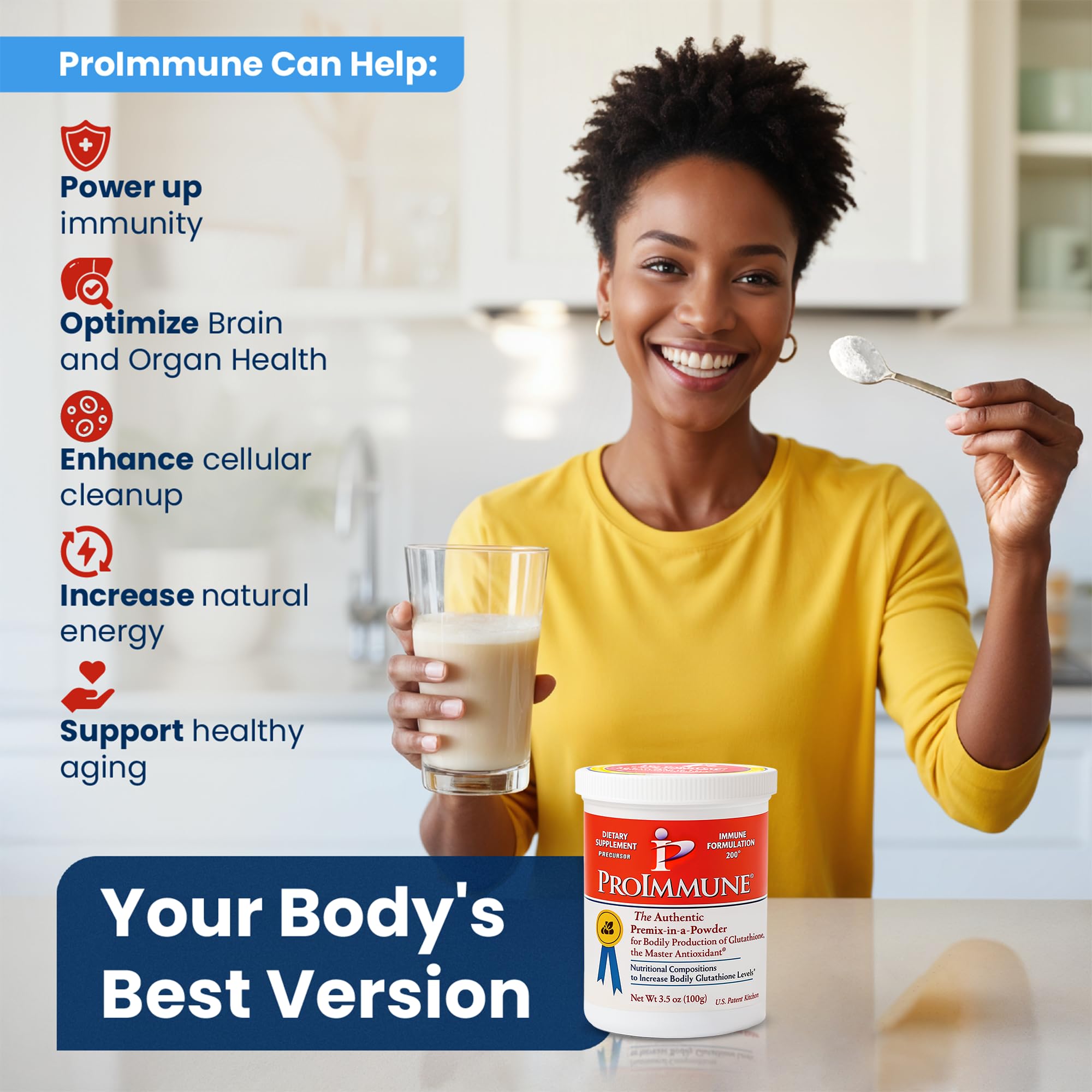 proimmune glutathione Glutathione Supplement 2 Month Supply Of Glutathione Powder Precursor  Proimmune