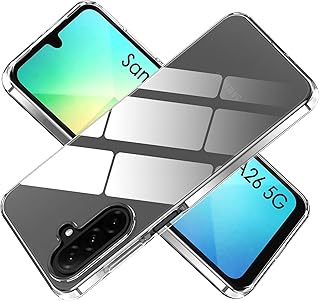 حافظة لهاتف Samsung Galaxy A26 5G، حافظة واقية فاخرة من السيليكون السائل الناعم من مادة TPU لهاتف Samsung Galaxy A26 5G شفاف