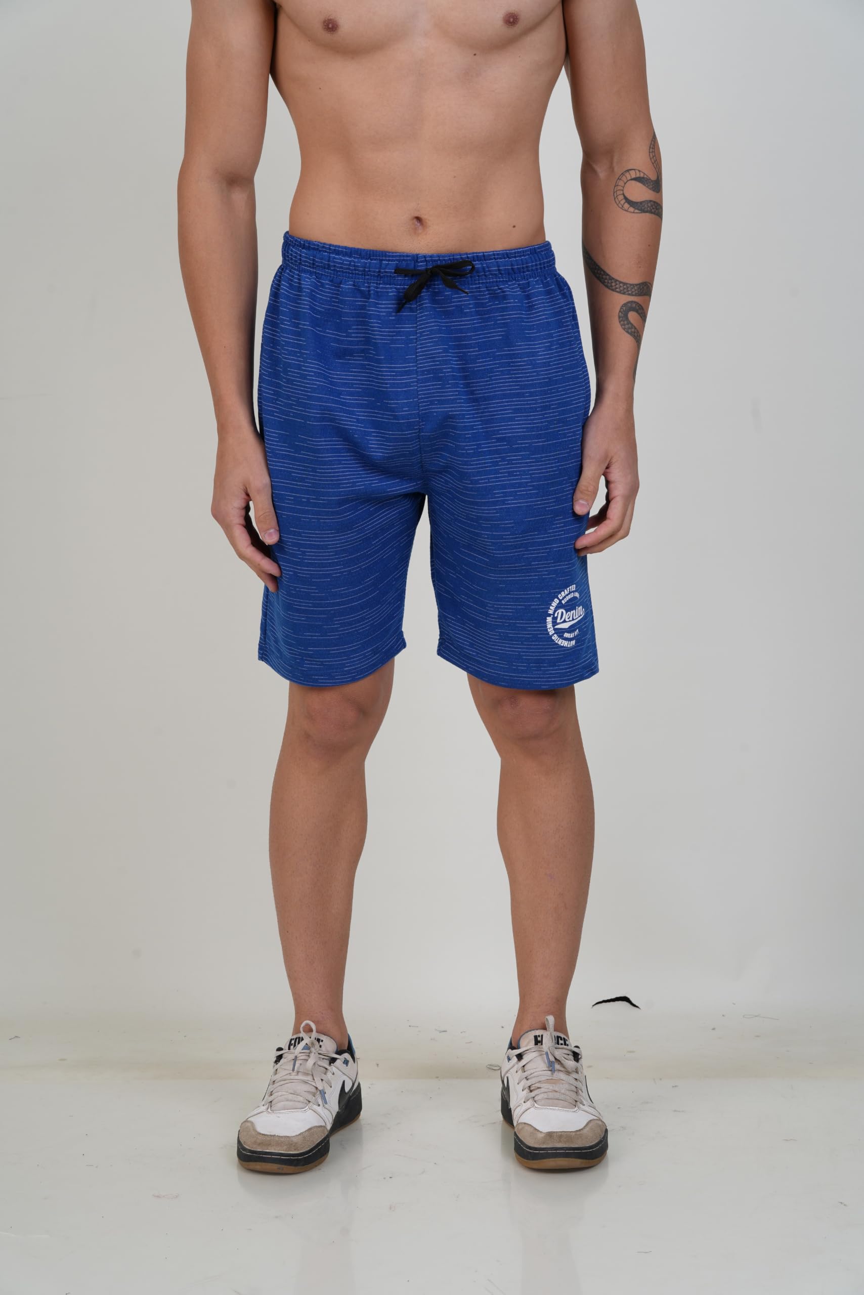 leelouis Men's Regular Cotton Shorts | Pack of 1 (in, Alpha, L, Regular, Royal Blue)-picture-14