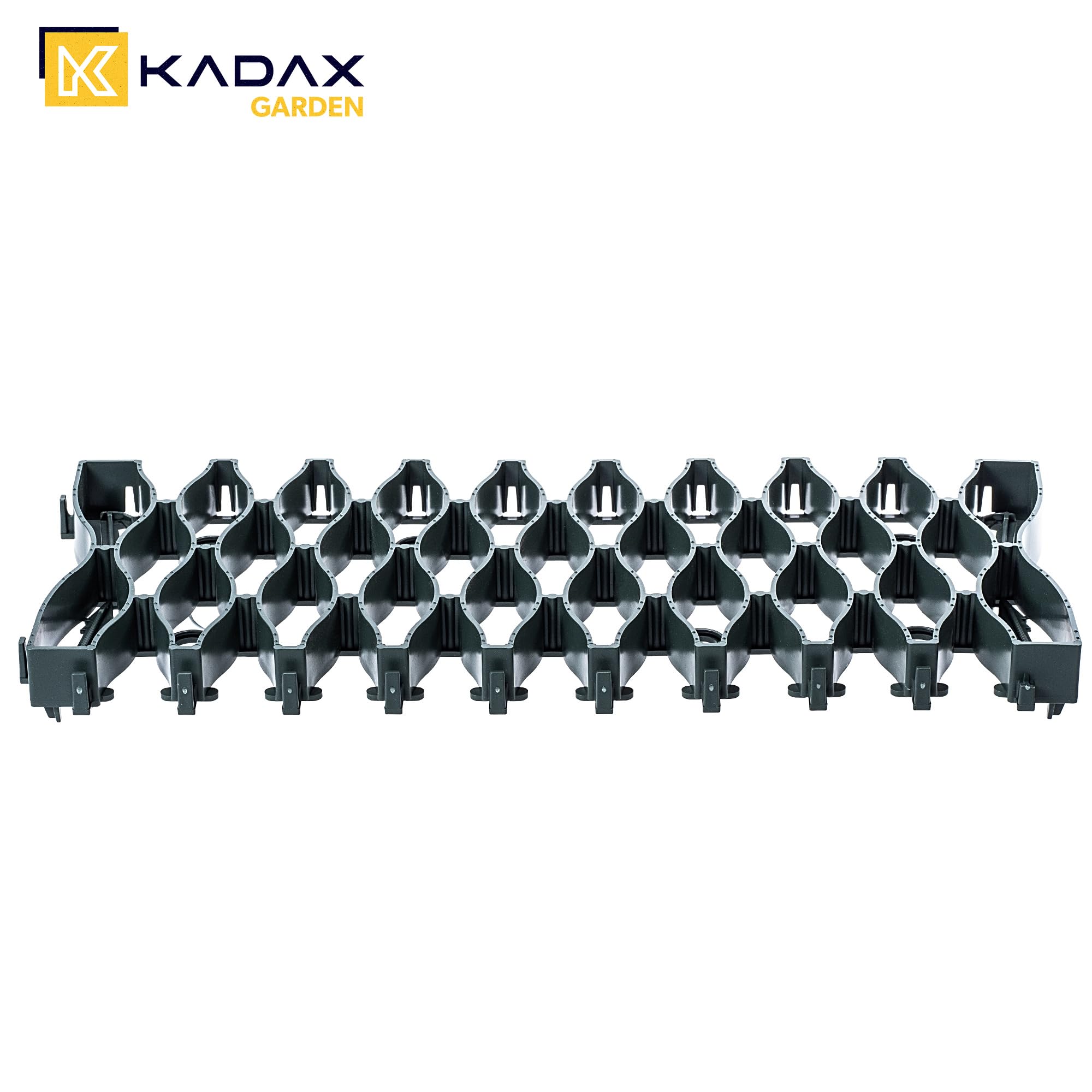 KADAX 20 rejillas de protección de césped para robot cortacésped, 47 x 20 cm, rejilla de césped para proteger contra daños causados por robots cortacésped, placas de plástico (verde)