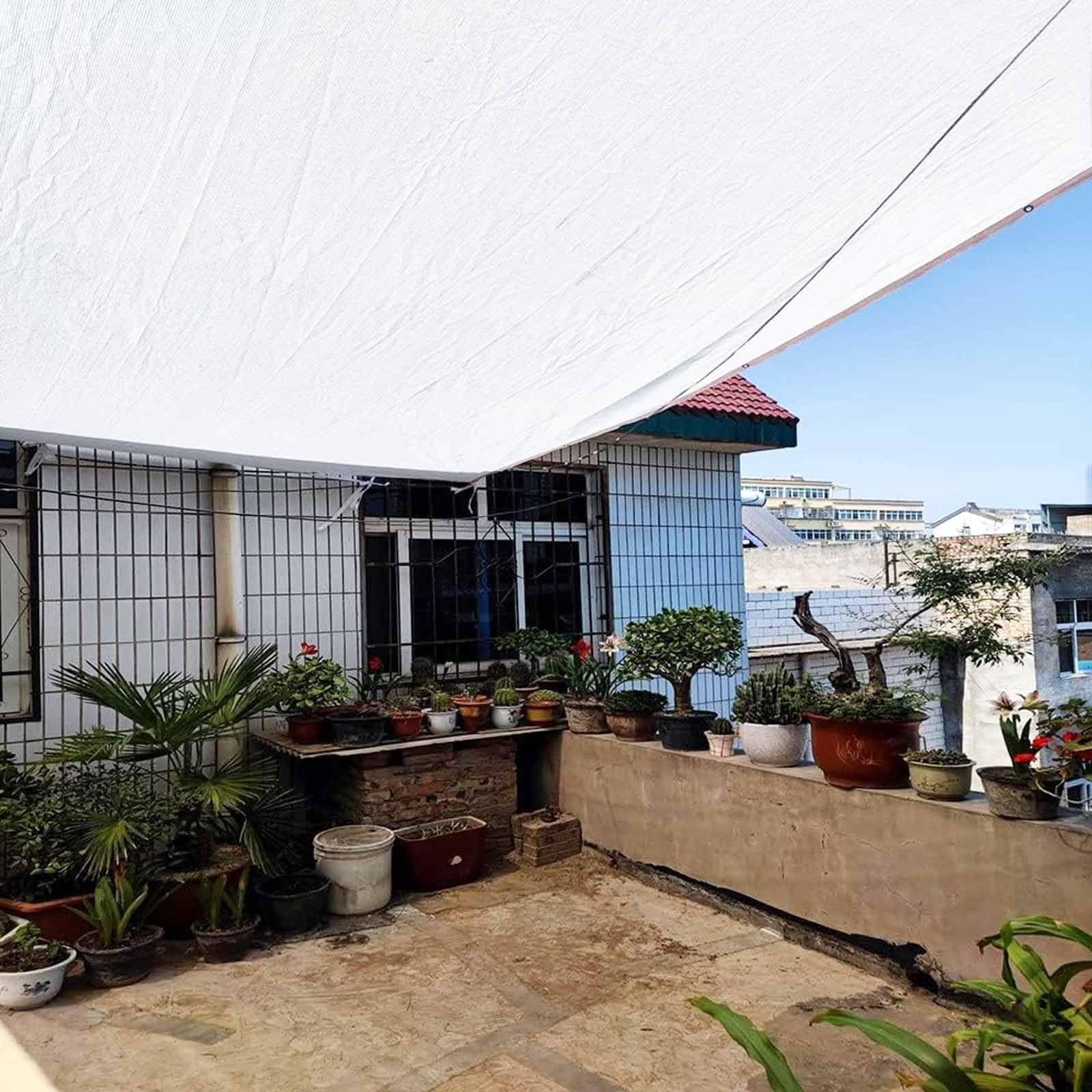 55% osłona roślin Pera, osłona na zewnątrz z przelotkami, do hodowli psów, szklarni, na patio, 4 x 6 m / 13x19.7ft, ochrona przed promieniowaniem UV i warunki atmosferyczne