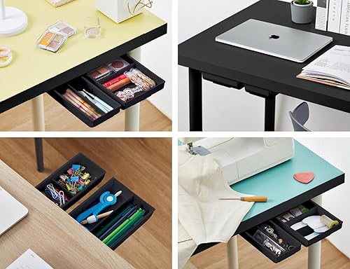 Miniatura 5 de Bostitch Konnect - Cajón para debajo del escritorio, organizador de almacenamiento autoadhesivo deslizante con 4 divisores personalizables, paquete