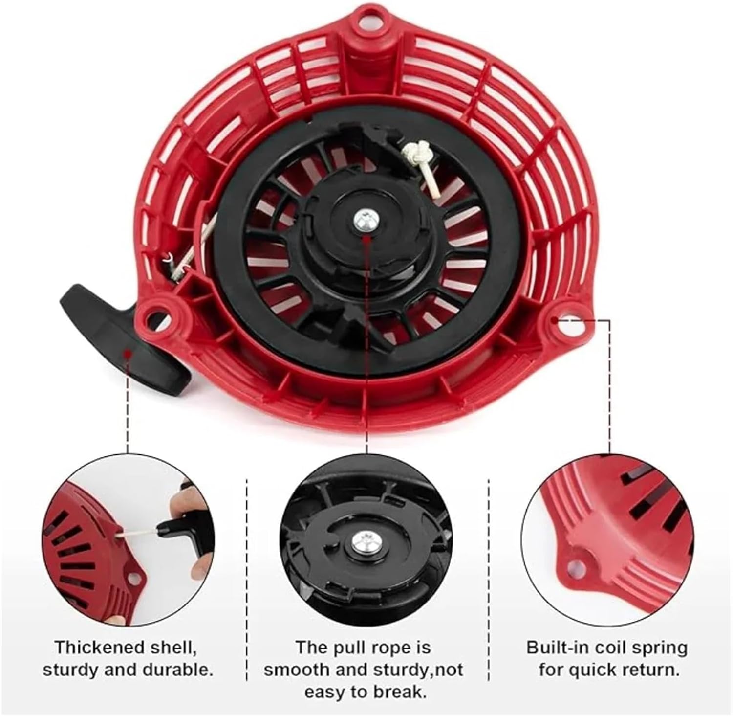 Pull Start Lawn Mower Recoil Starter Compatible with GCV190 GC190 28400-Z0Y-013ZB Engine Generators Pressure Washer Parts