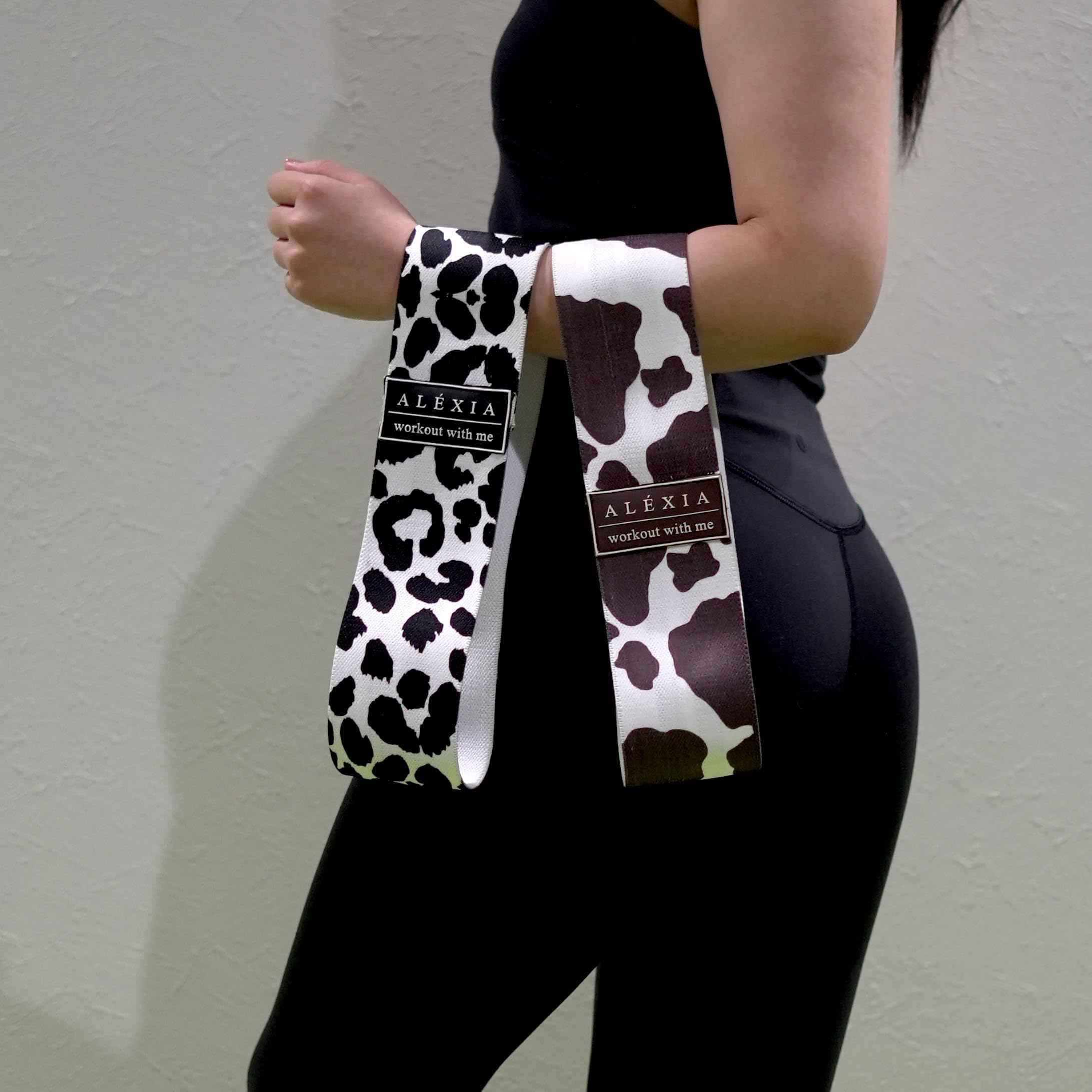 Amazon.co.jp: ALÉXIA 柄付き 牛柄 トレーニングチューブ 軽度