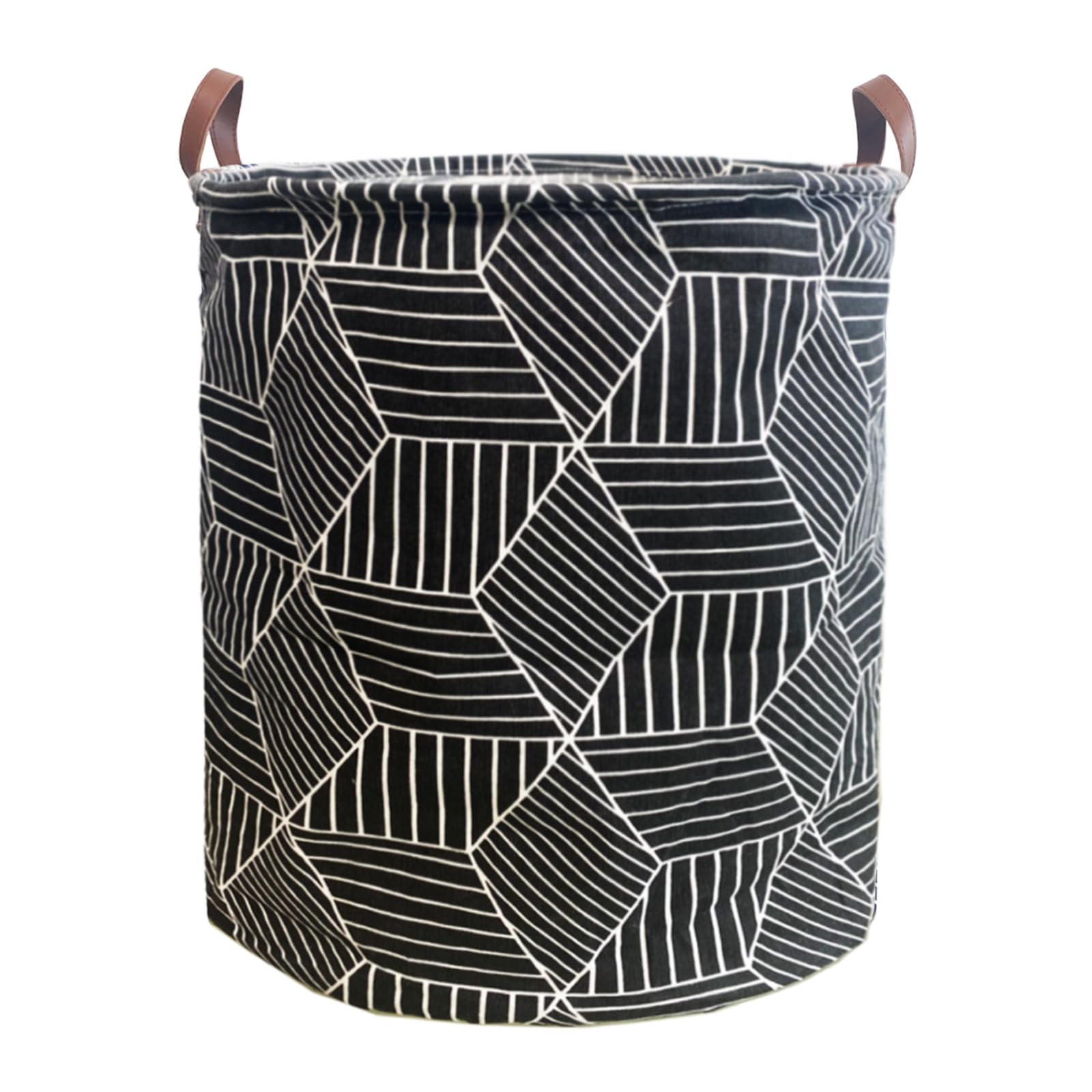 Waterproof Laundry Hamper Collapsible Laundry Basket Leather Handle Laundry Bag Large Clothes Storage Toy Organization for Bathroom Bedroom Laundryroom College Dorms (92-Satisfied laundry hampers)