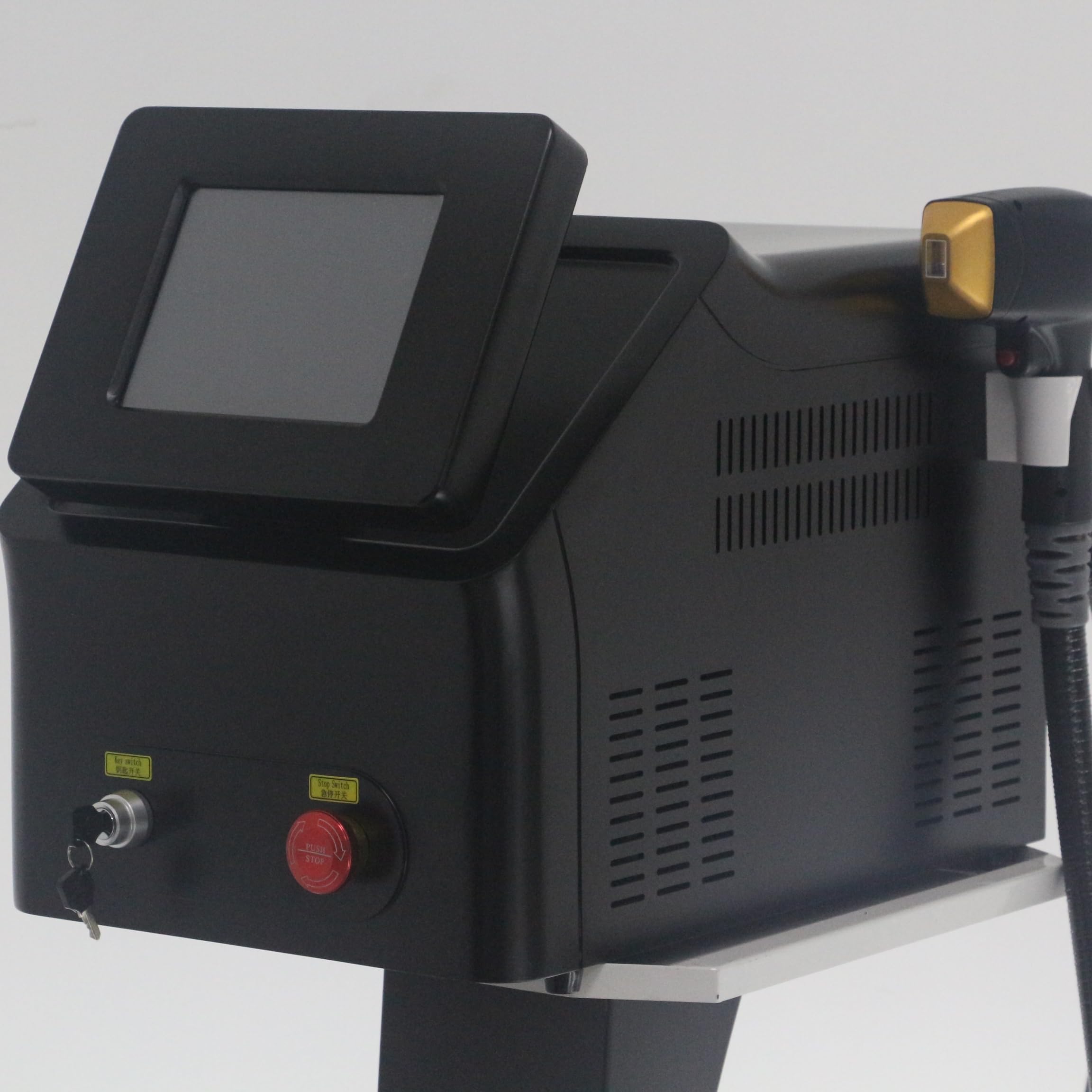 Professional Hair Removal Machine with LCD Display Screen Cooling System Black