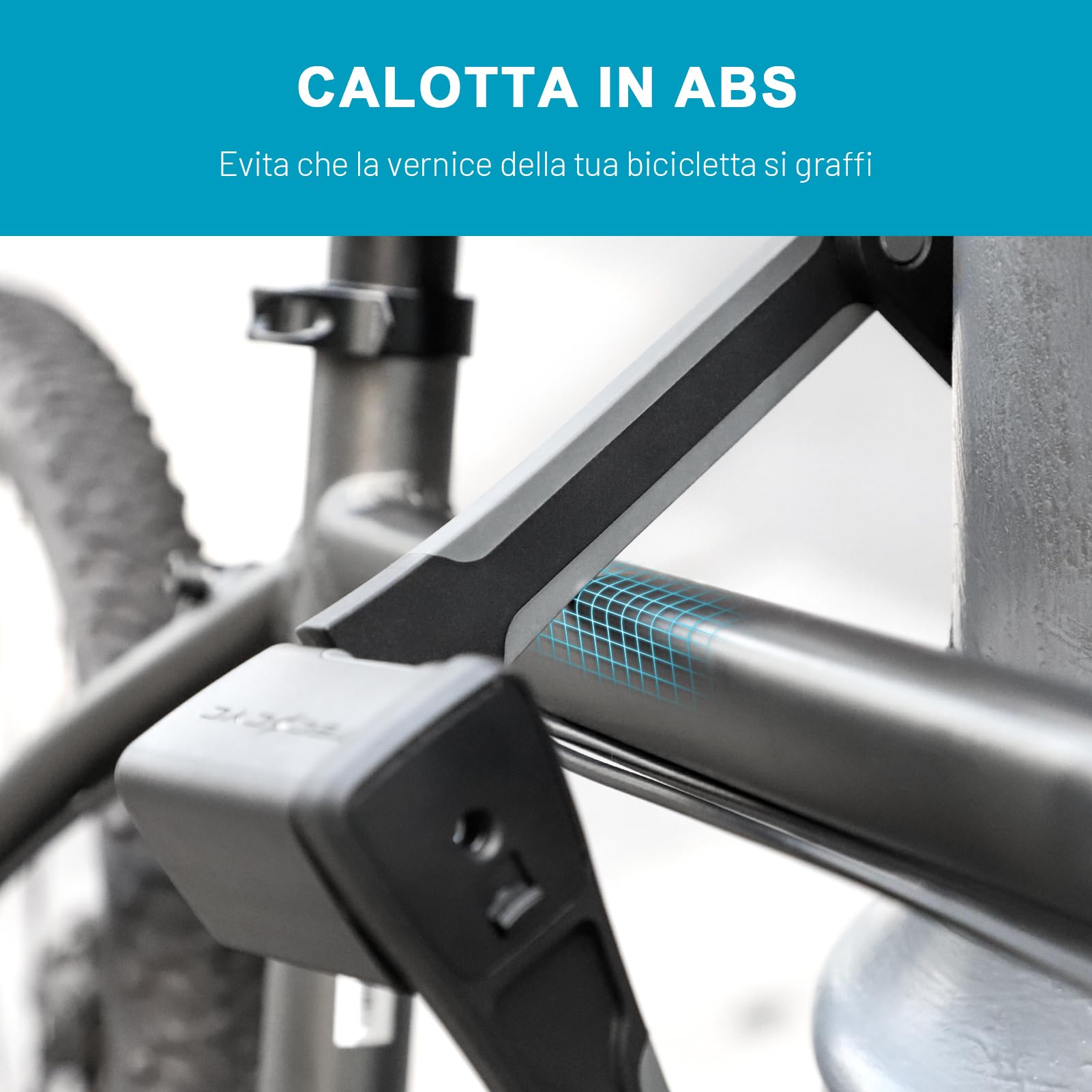 TECHCYC Lucchetto Pieghevole per Bici 86 cm, Lucchetto Bici Antifurto Pieghevole Portatile, con Supporto e 3 Chiavi di Sicurezza, Altamente Sicuro e Durevole per Bicicletta, Moto, E-Scooter