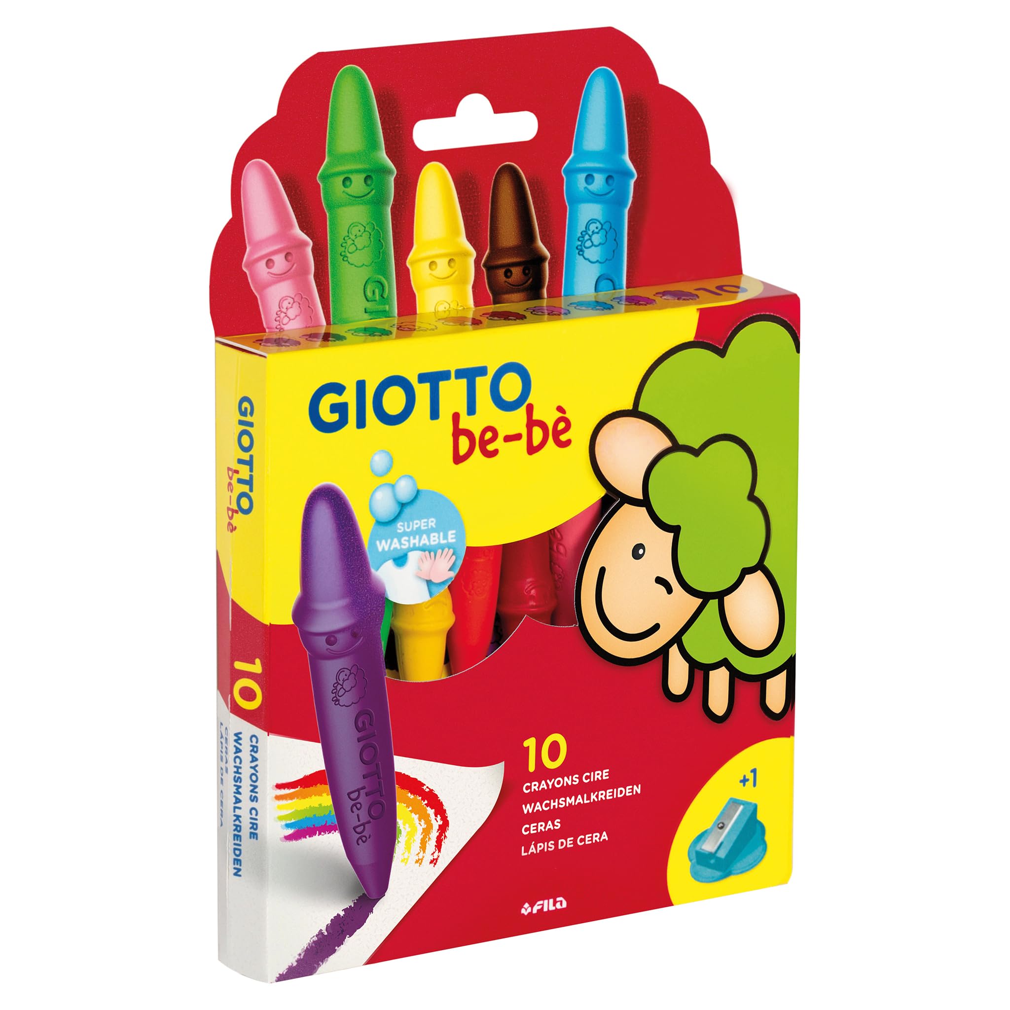 Lot Giotto Be-bè Pour Enfant Dès 2 Ans - 36 Crayons + 36 Feutres Maxi + 5 Ballons Blumie