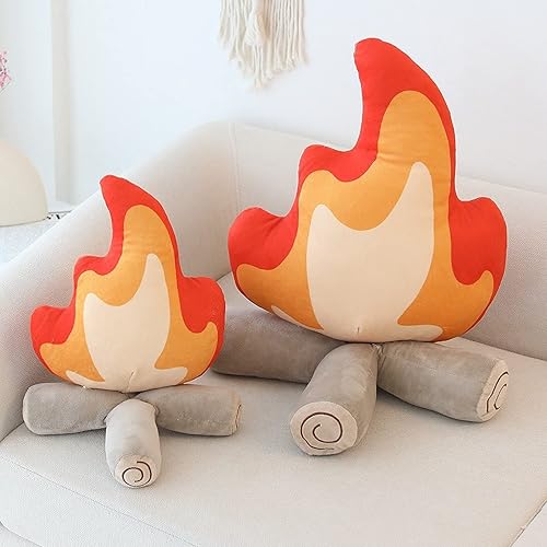 Miniatura 2 de Peluche de fogata falsa, juguetes de peluche de simulación de hoguera, divertidos juguetes de campamento de fuego falso, muñeca de fuego de dibujos