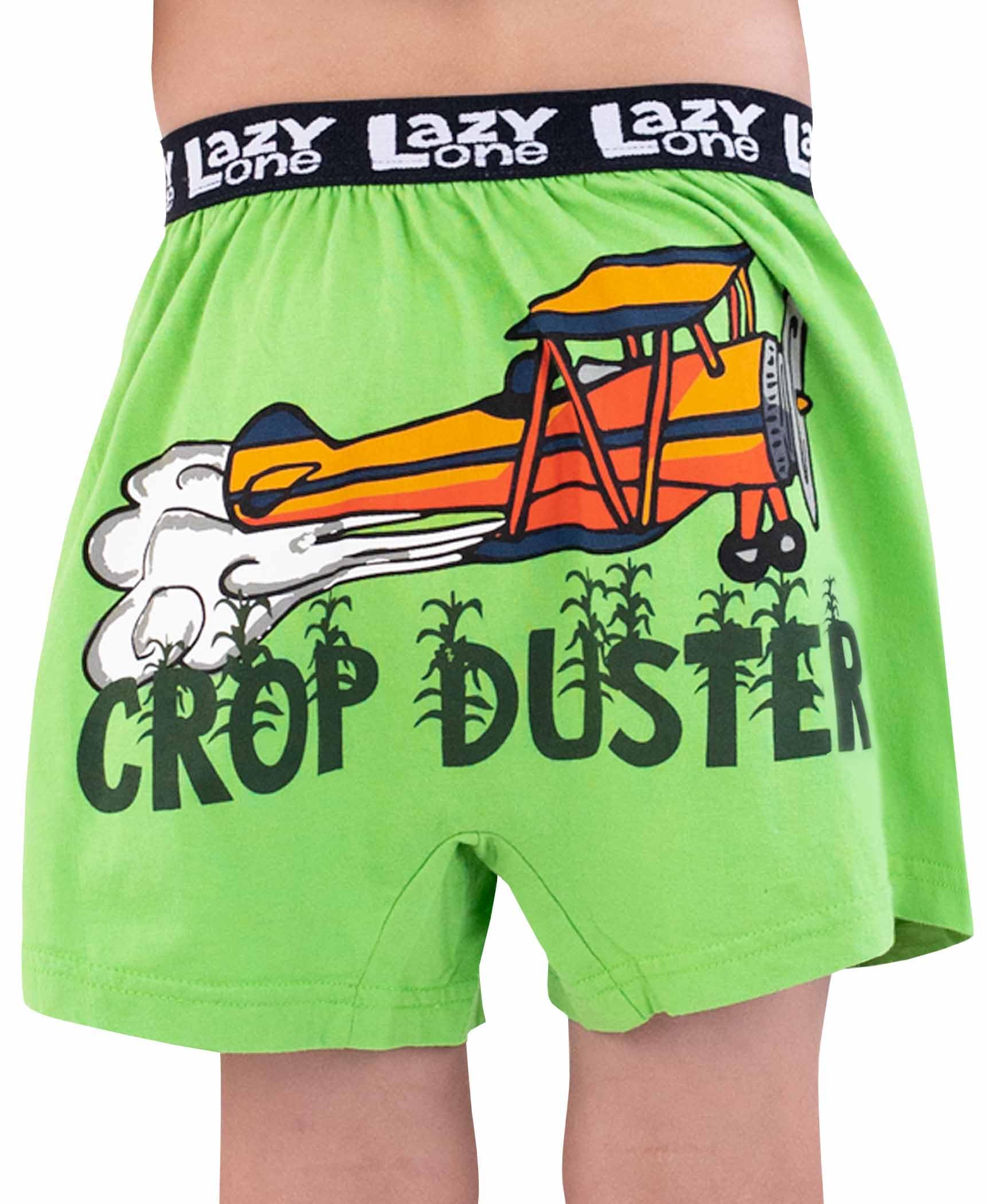 Lazy One Bóxers divertidos de animales, calzoncillos tipo bóxer novedosos, ropa interior para niños, regalos de broma para niños