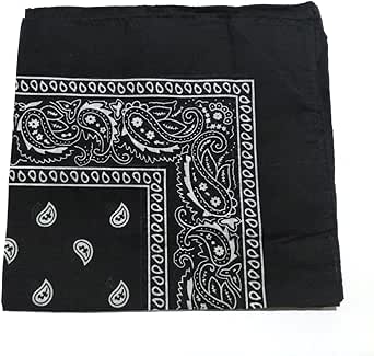 combocube 12 Pack(one Dozen) Multi-Purpose Cotton Paisley Cowboy Bandanas Headband for Men and Women