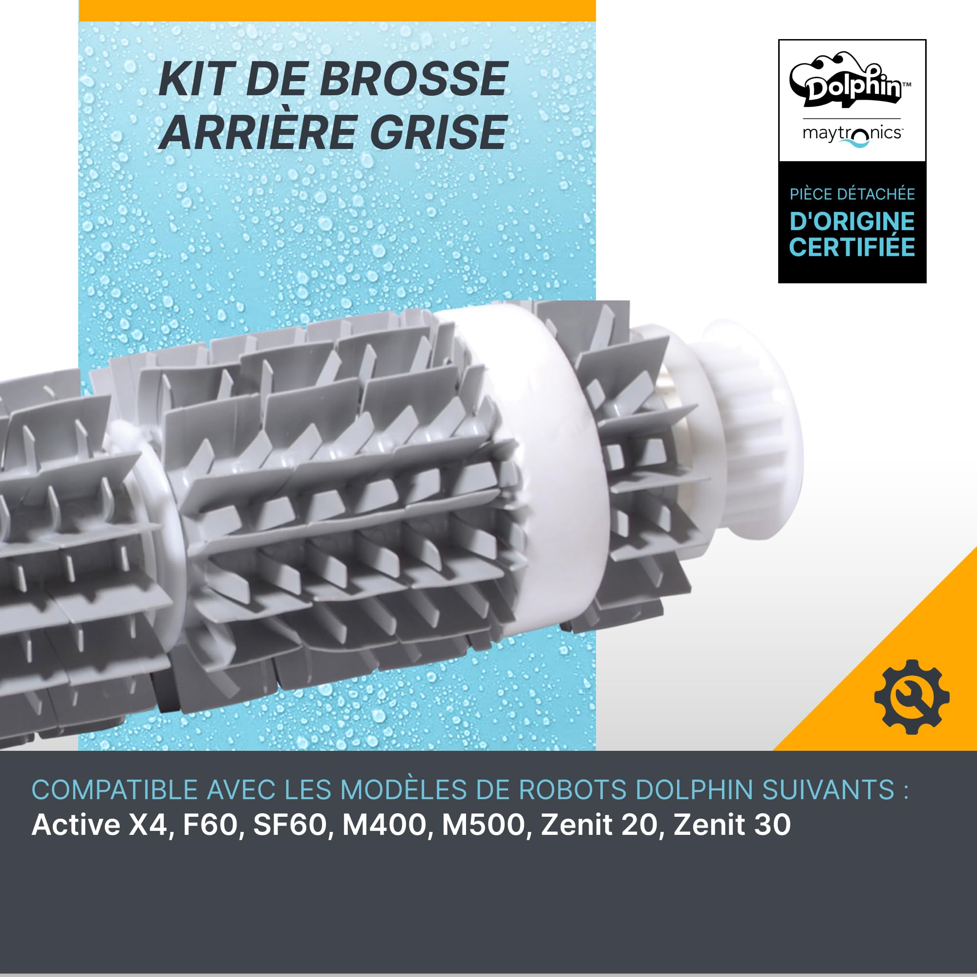 Brosse Active Dyn Pour Robot Dolphin - Pièce Originale Maytronics - Ref 9995541-ASSY