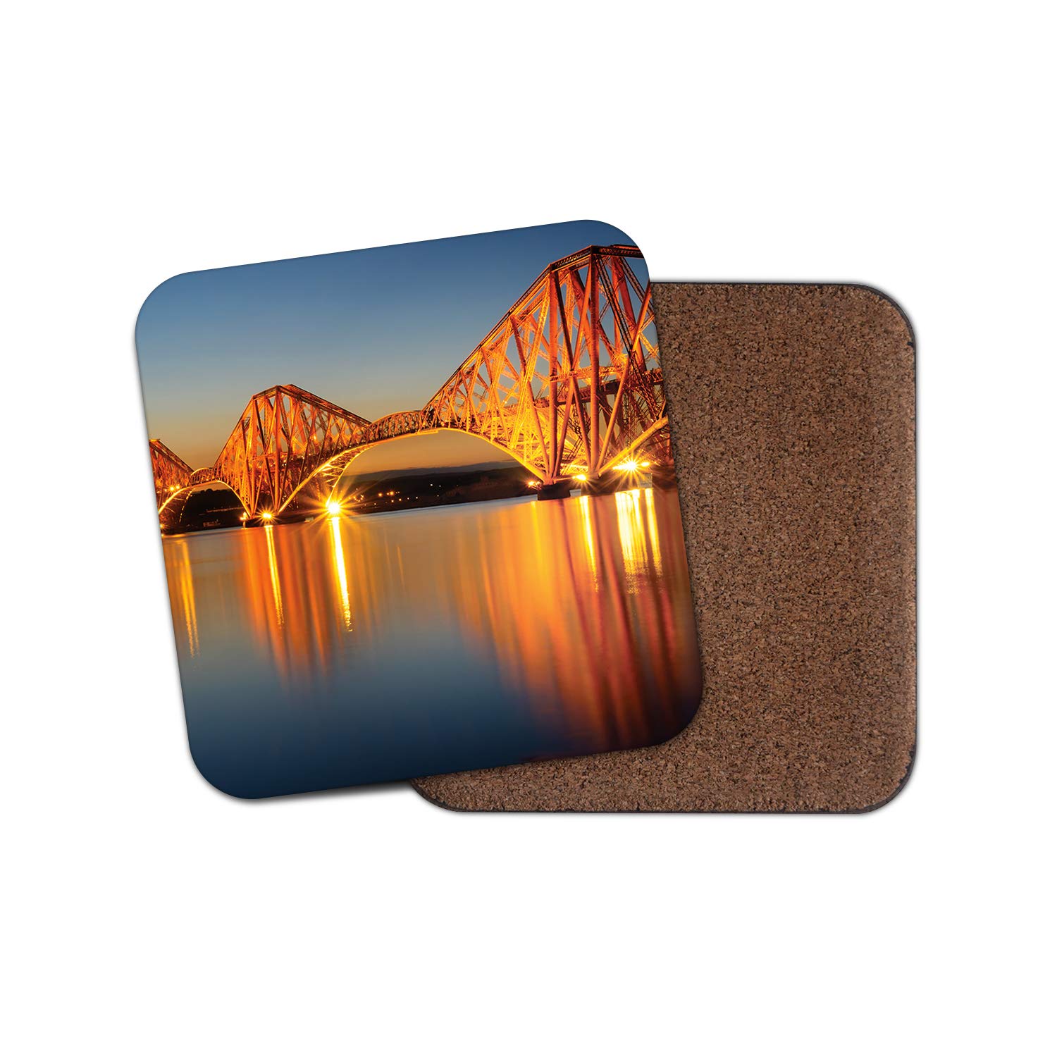 Destinationvinyl Multicolor 1 X Stunning Forth Rail Bridge Coaster - Edinburgh Scotland Travel #12746