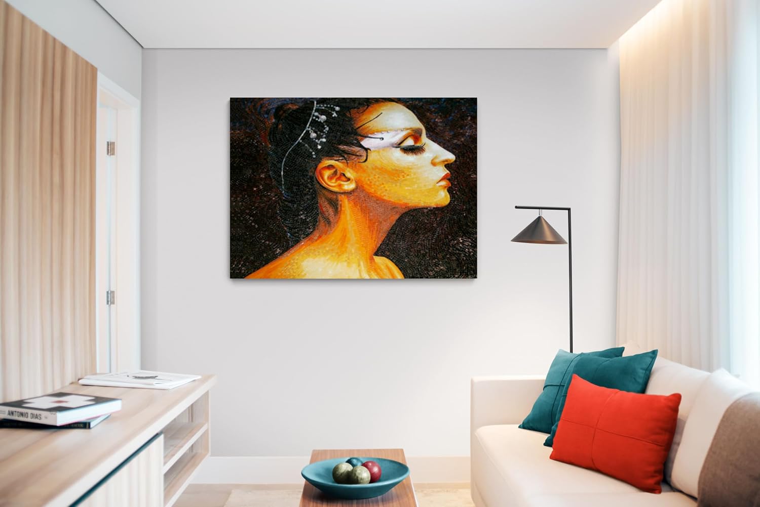 Odile Mosaic Art | Stunning Mosaics Art | Mosaic Tiles By Mosaics Lab | Handmade With Marble | This Masterpiece Is Great As Wall Art | Perfect For Any Living Space.