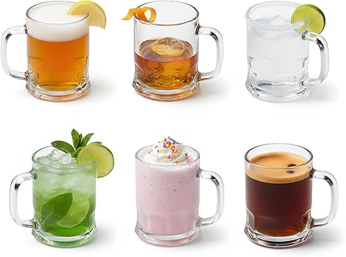 Miniatura 9 de TOPZEA Juego de 24 mini tazas de cerveza, 5 onzas, jarras de cerveza de vidrio, vasos de degustación para congelador, vasos de muestra de cerveza de