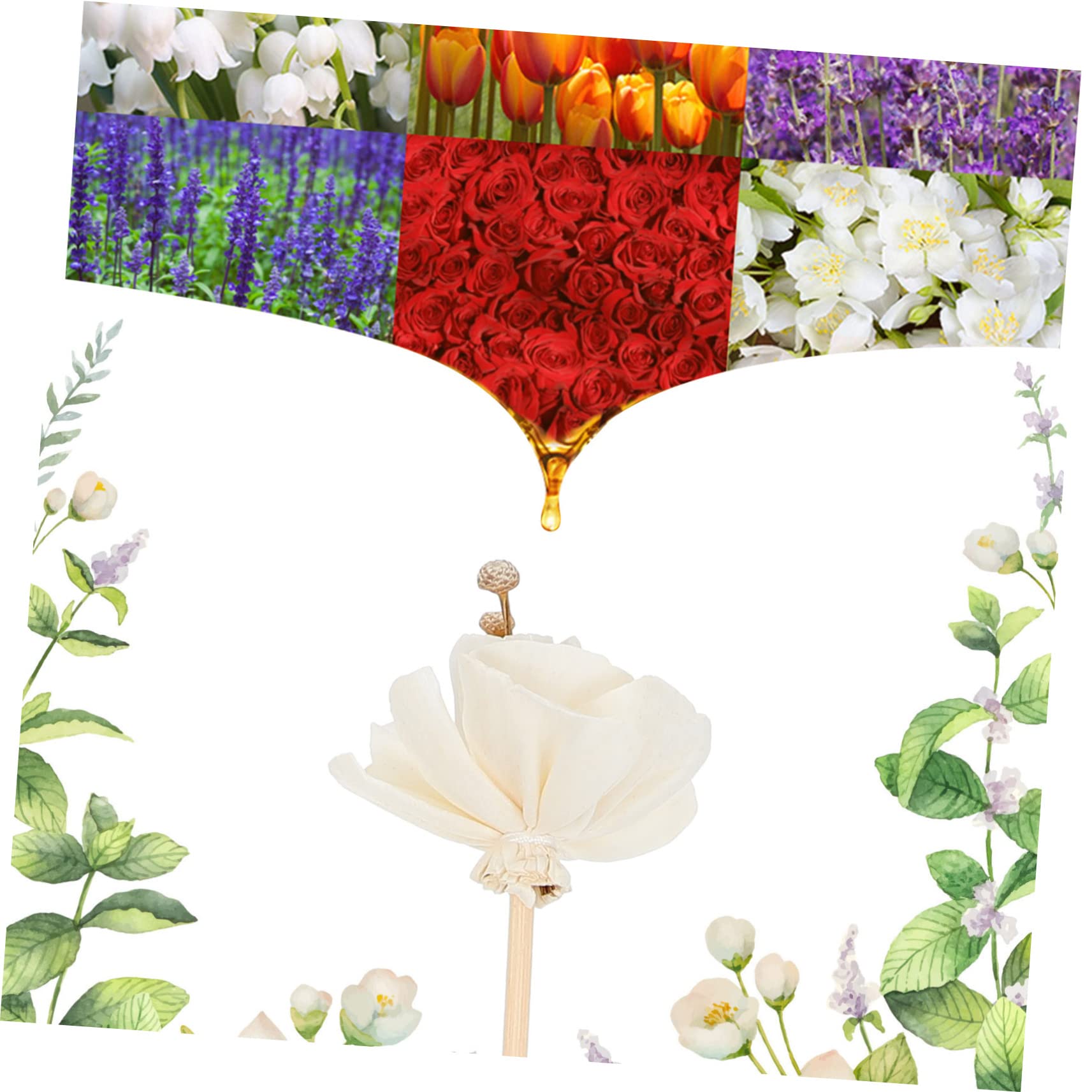 STOBAZA 25stücke Blumen-duftdiffusor-stäbchen Rattan Sticks Für Raumduft Dekorative Duftstäbchen Zur Luftauffrischung Für Wohnzimmer Küche Bad Büro Und Mehr