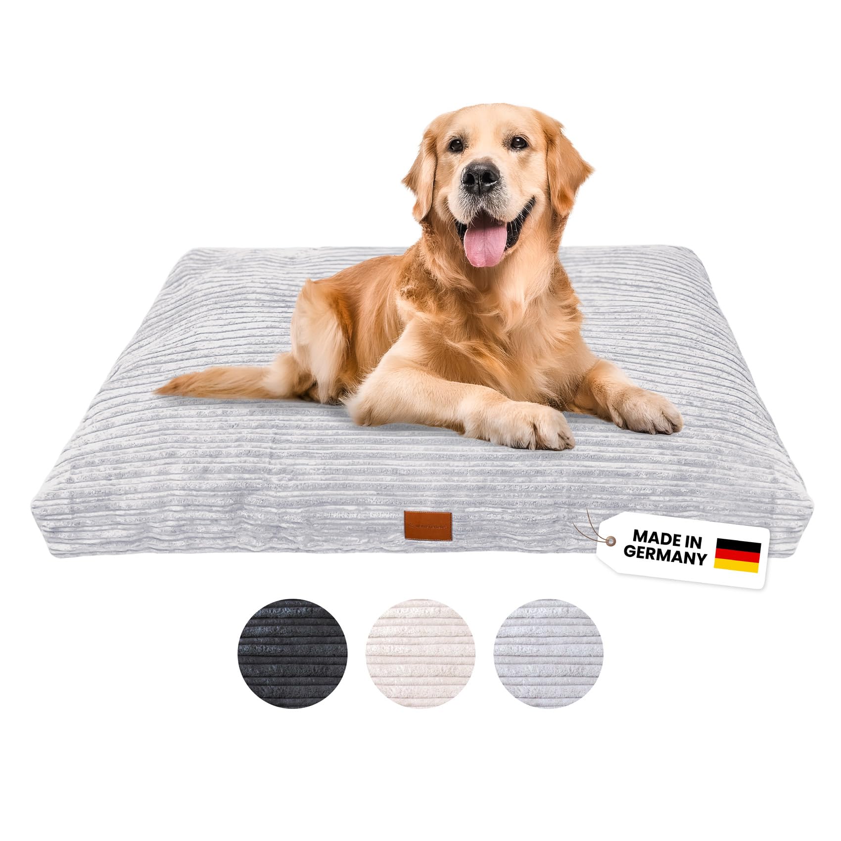 WahreTierliebe® Cozy Hundebett, Premium Hundekissen, Orthopädischer Komfort, Waschbar & Pflegeleicht, Strapazierfähiger Bezug, Perfekt für Zuhause und unterwegs