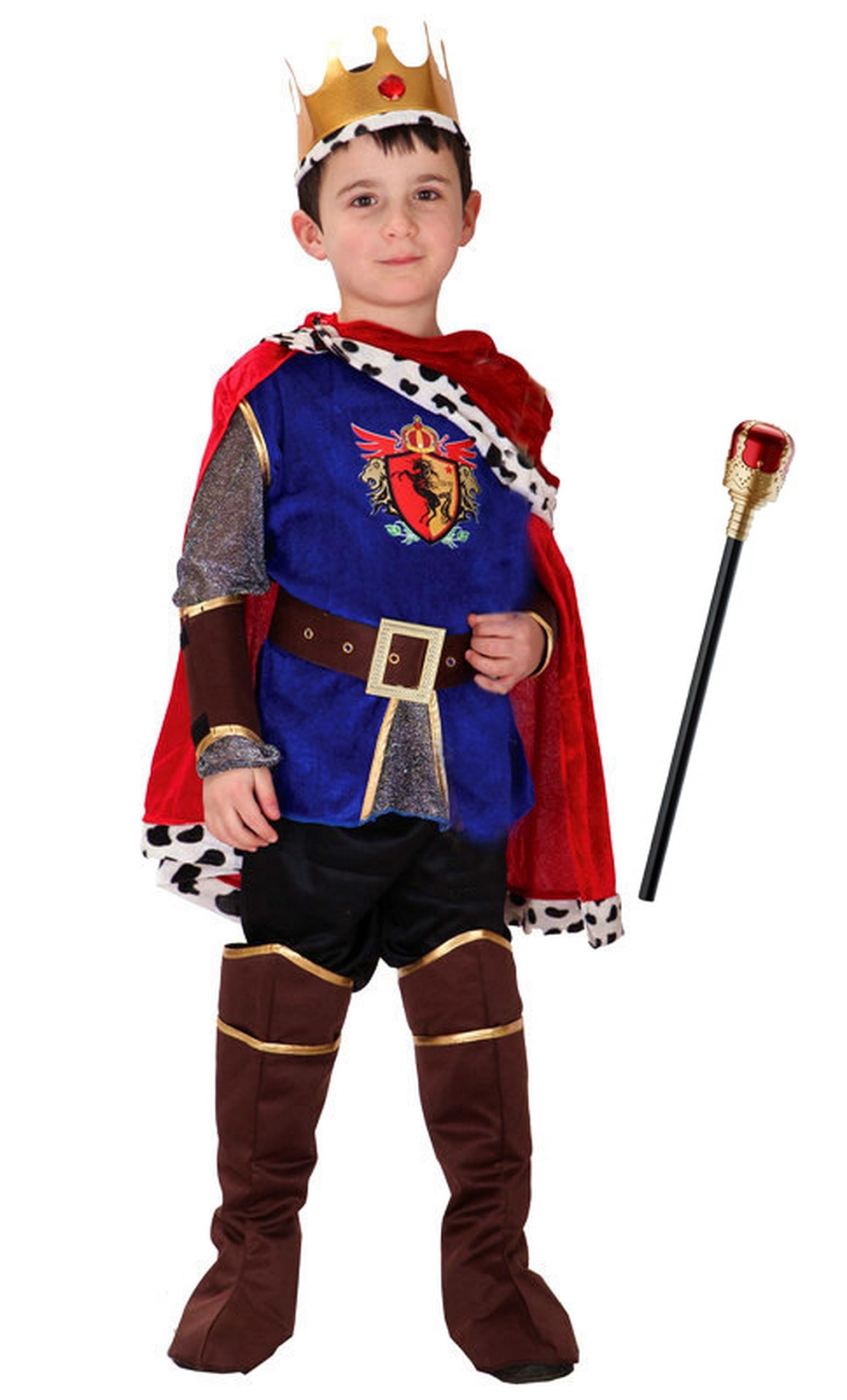 Brcus Boy Medieval Noble King Lord Prince Halloween Costume Cosplay Role Play Dress up