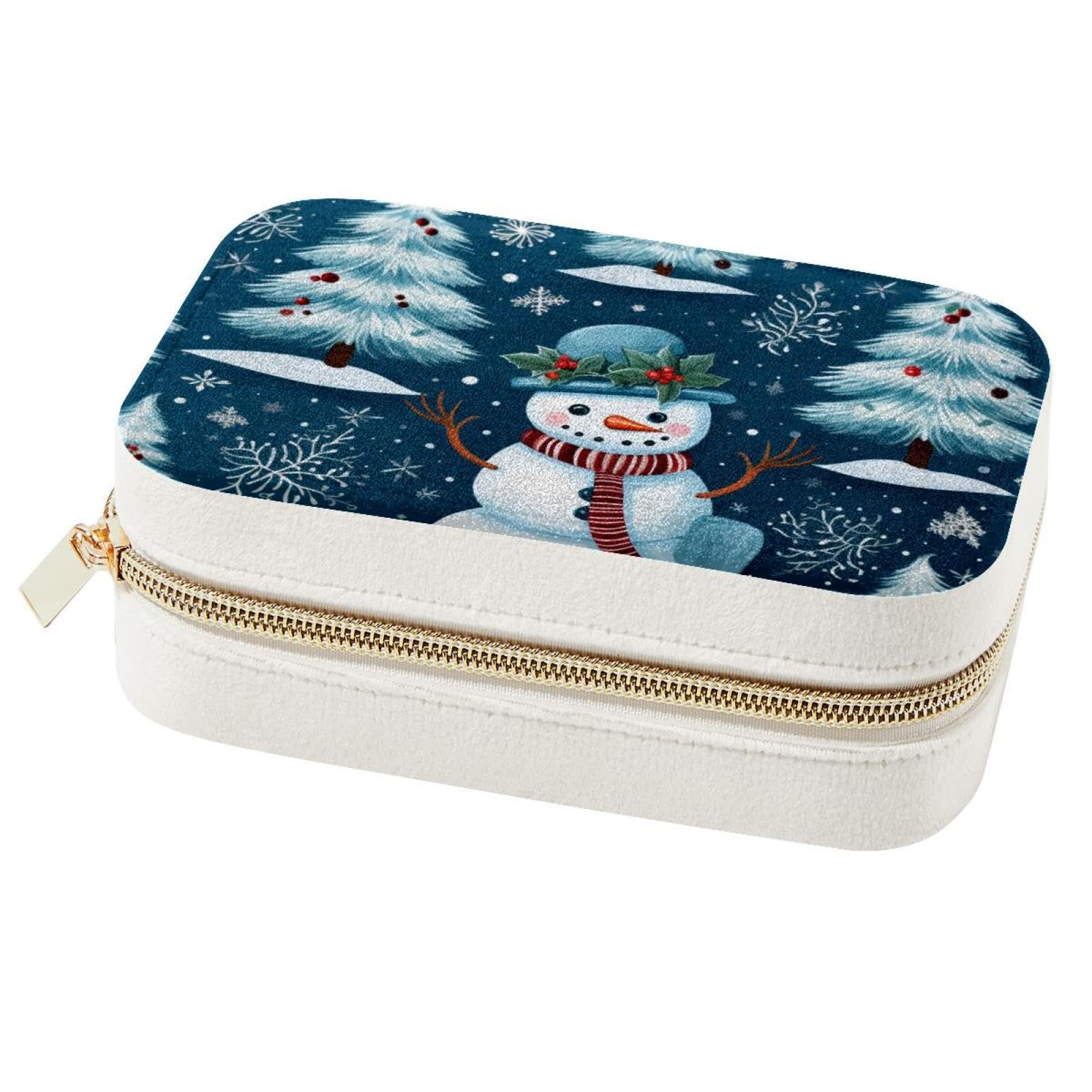 Boîte à bijoux de Noël bonhomme de neige le cadeau idéal de demoiselle d'honneur