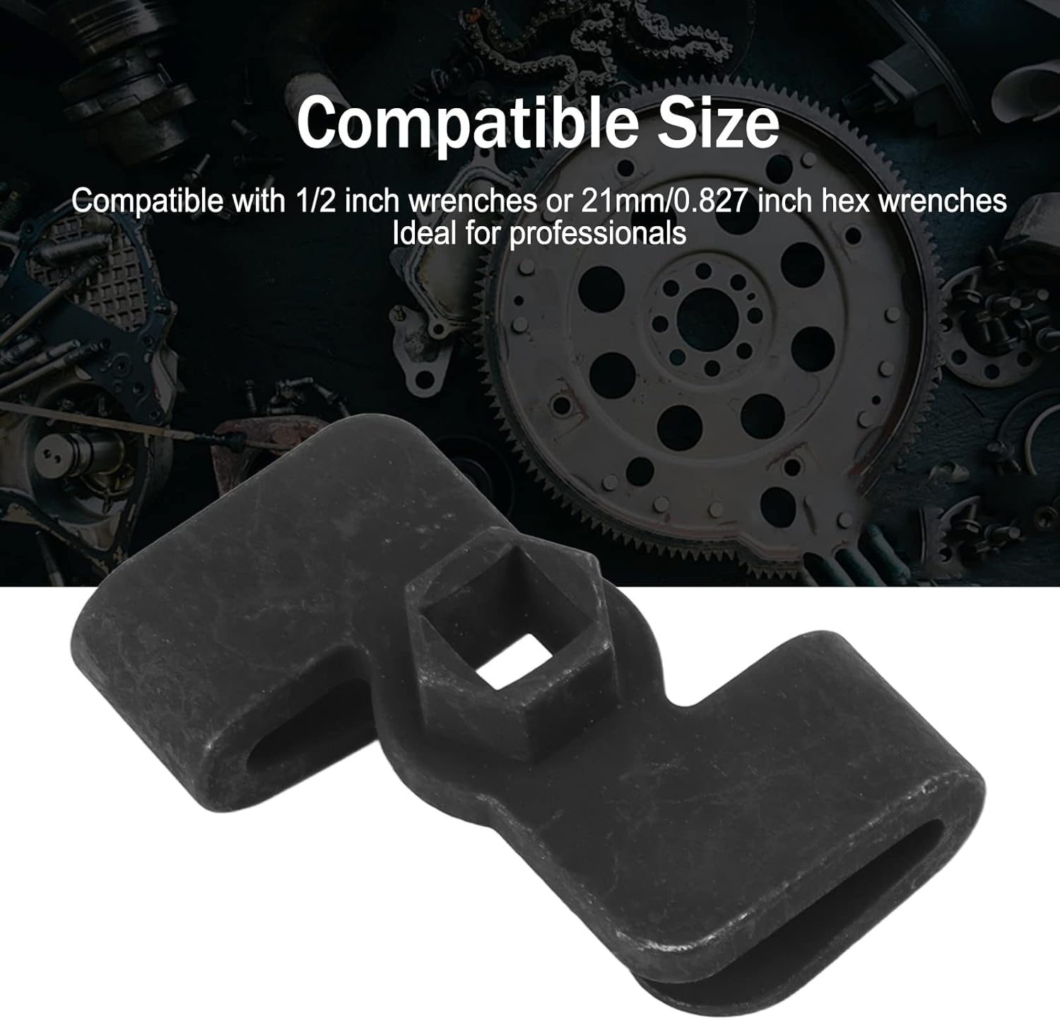 Dpofirs Universal Wrench Extender, Professional Wrench Extender Adaptor for 1/2 Inch Drive Breaker Bar, 21 mm Hex Drive Wrench Adapter for Labor Saving