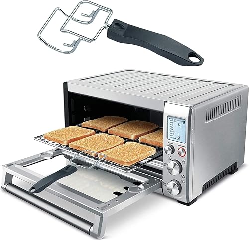 Miniatura 2 de Extractor de bandeja de horno tostador de convección para freidora de aire, extractor de parrillas, mango de bandeja de horno con clip para