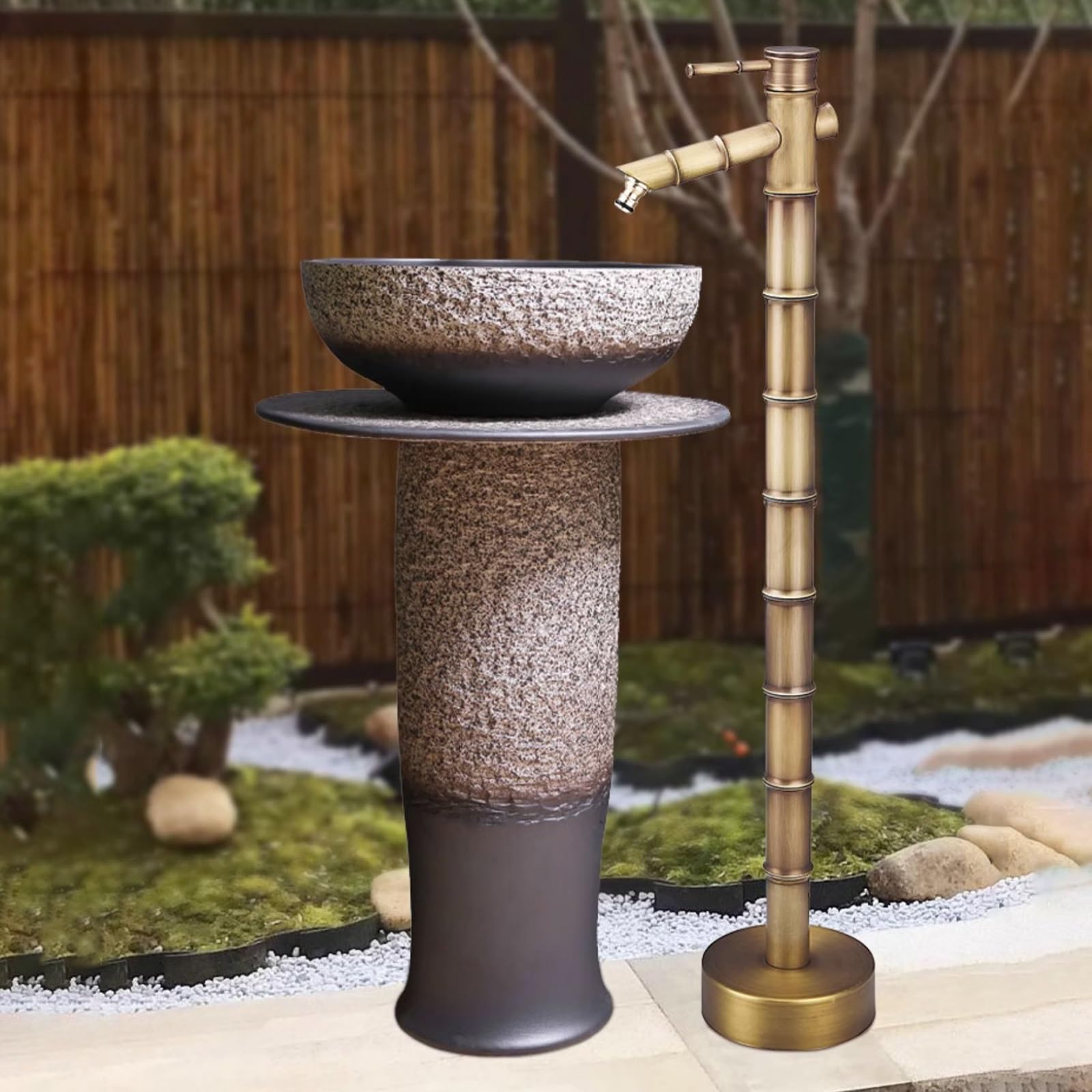 竹製彫刻入　水注 竹製彫刻入 水注