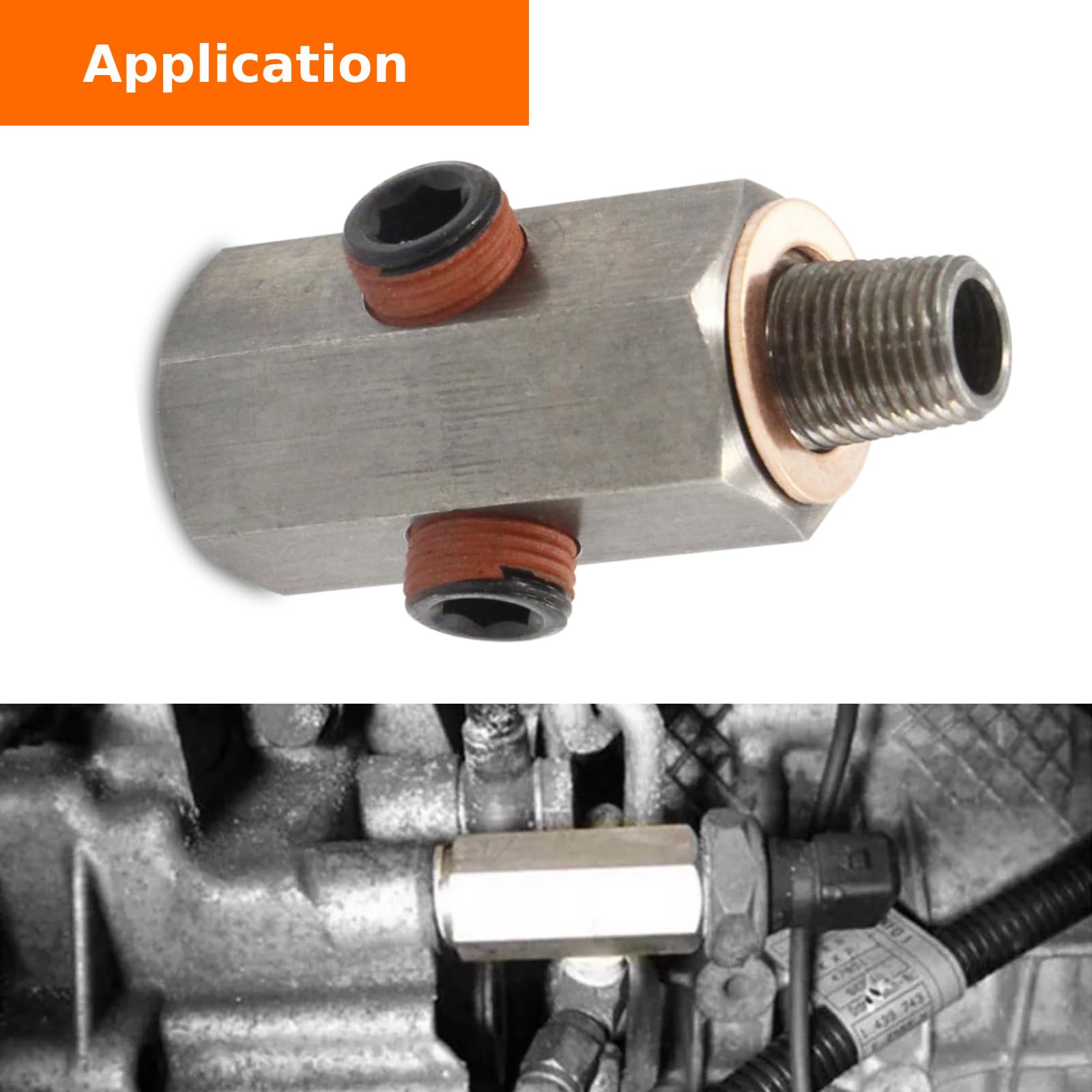Sensor Tee Fitting 1/8 NPT Turbo Oil Pressure Sensor Adapter - Perfect ...