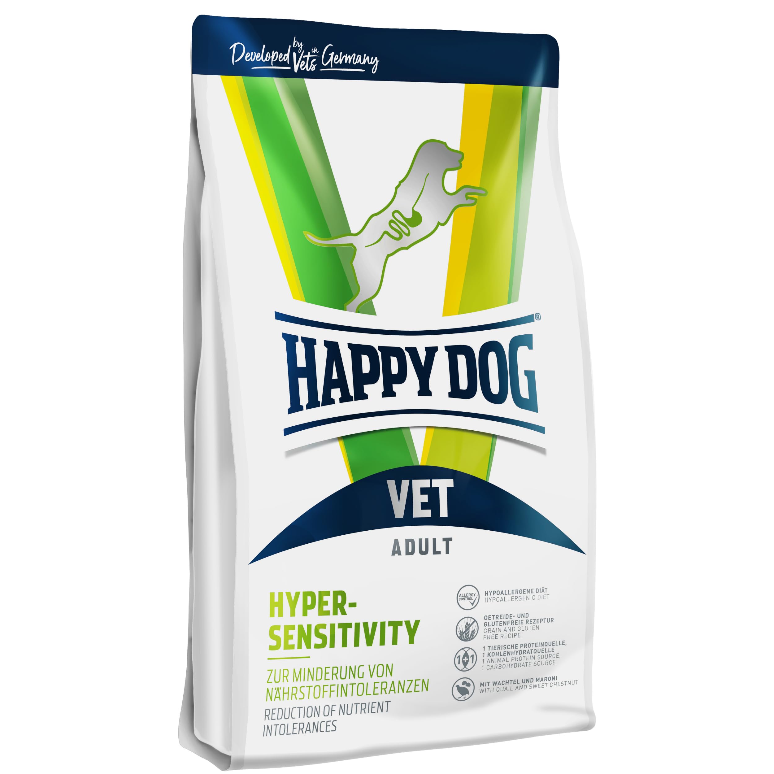Happy Dog VET Diet Hypersensitivity | 4 kg Bag | Veterinary Elimination Diet for Dogs with Food Sensitivities