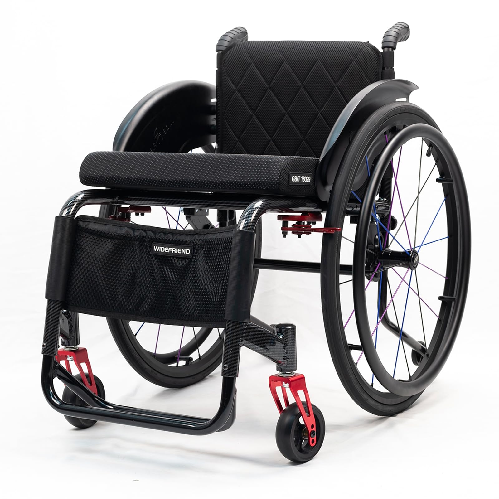Silla de ruedas deportiva ligera para movilidad en todo tipo de terrenos.