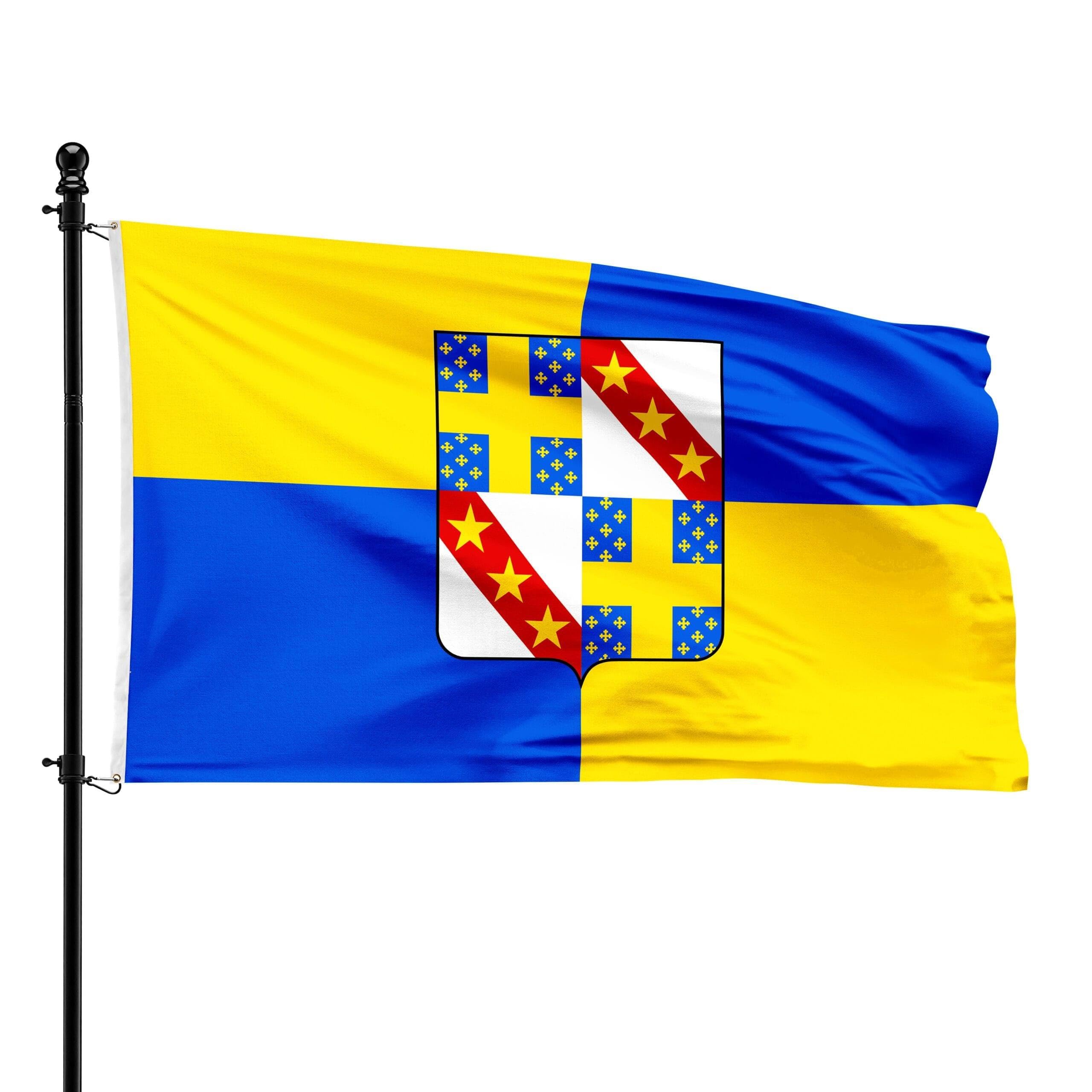 Drapeau de Gesves 90x150 cm pour mât extérieur et pavoisement