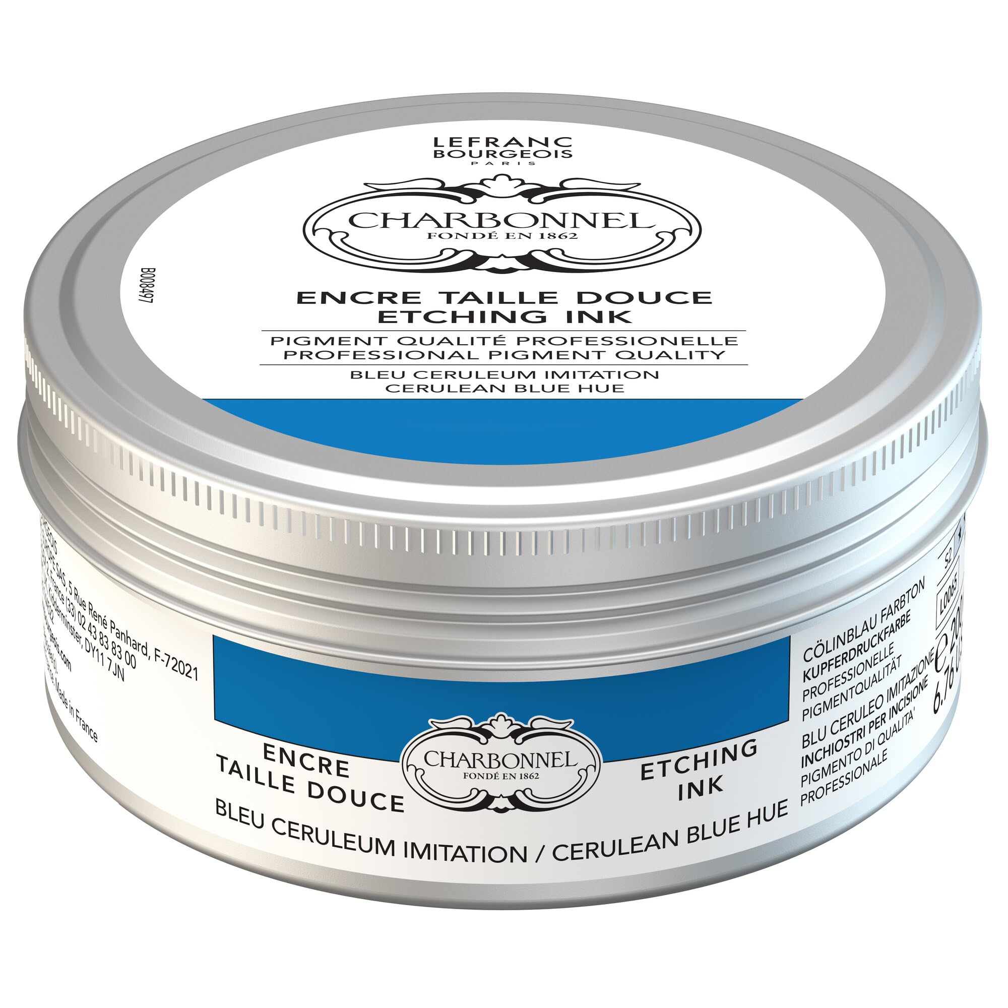 Charbonnel Encre Taille Douce 200ml Bleu Ceruleum haute concentration