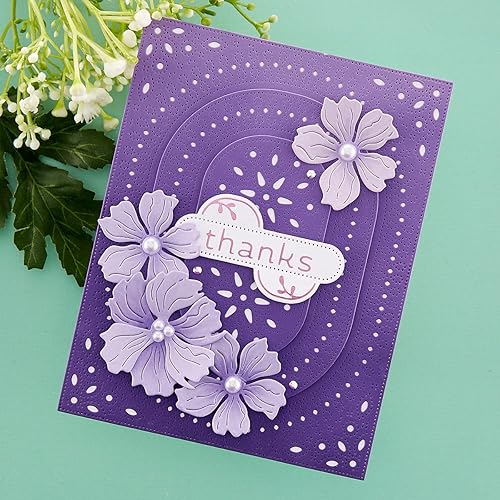 Miniatura 6 de Spellbinders Troqueles grabados florales ovalados con estilo S5-565 de la elegante colección Ovals
