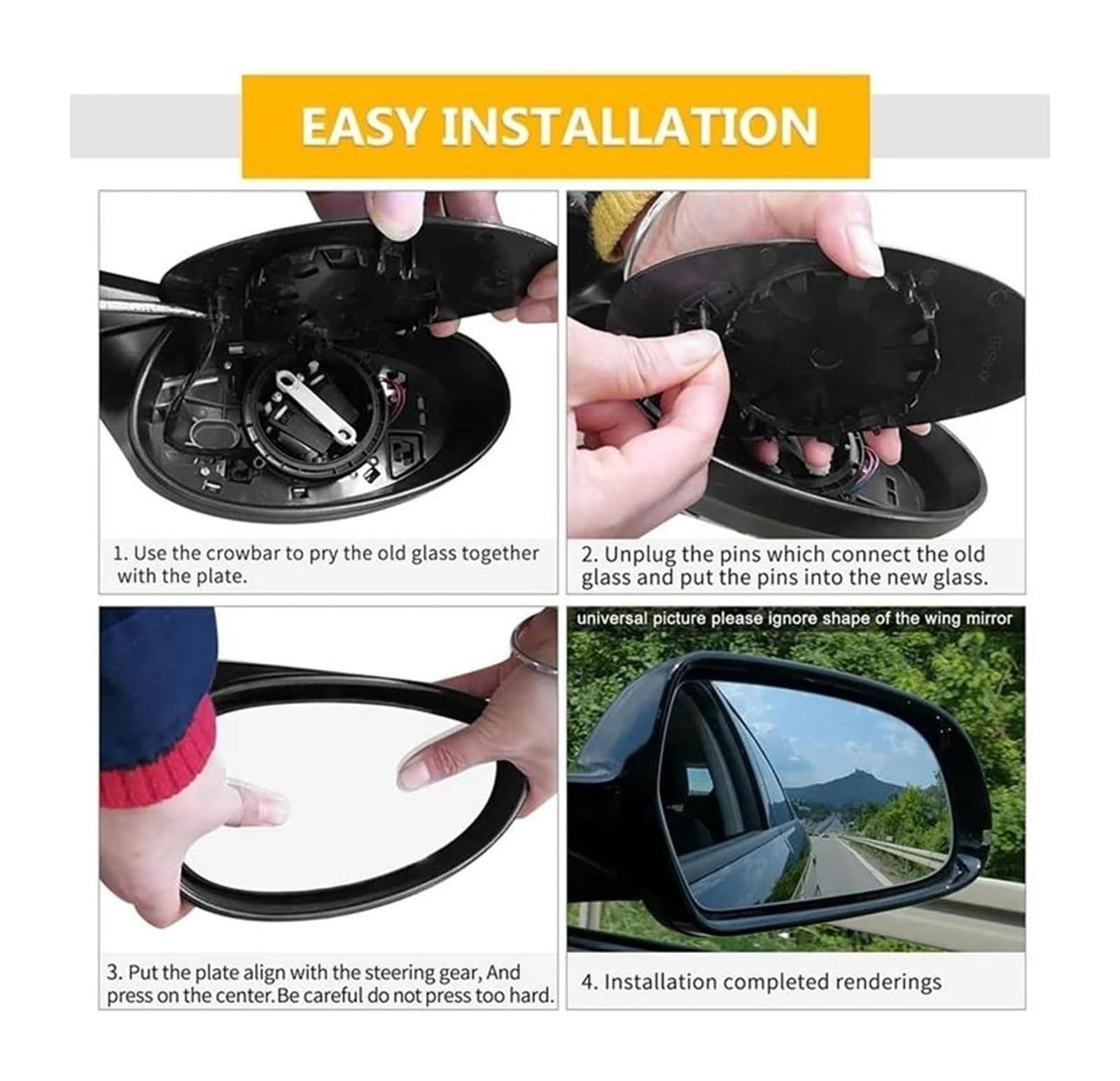 Rétroviseur Latéral Chauffant Pièces Détachées 963651KA1A Et 963661KA1A Pour Nissan Pour Juke 2010-2014 Verre De Recul Miroir