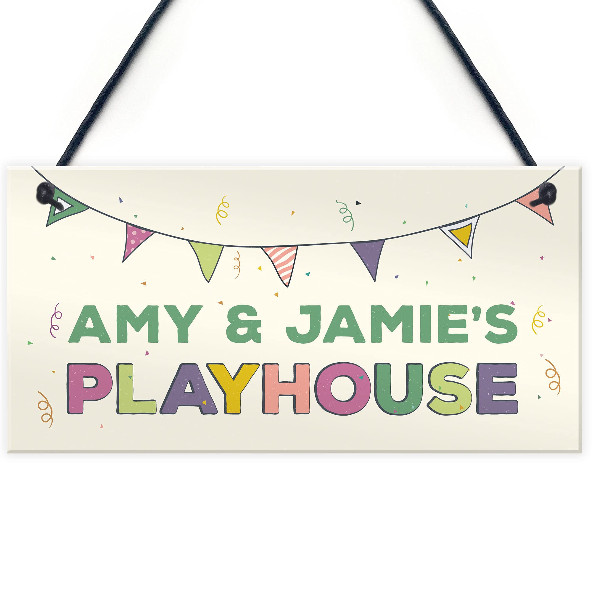 Quirky Playhouse Sign Personalised Garden Shed Summerhouse Sign Son Daughter Gift