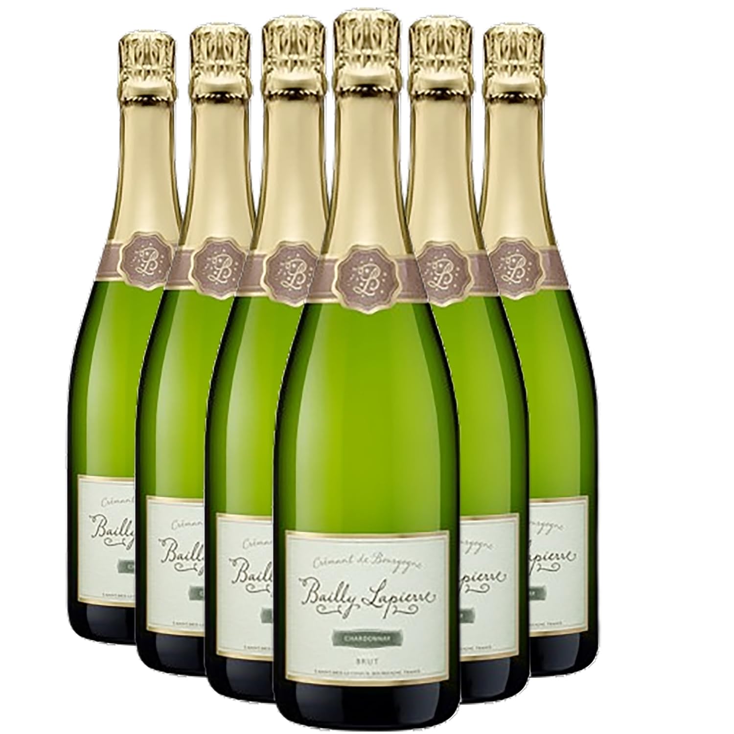 Crémant de Bourgogne blanco - Bailly Lapierre - DOP - Borgoña - Francia - Variedades de uva Chardonnay - 6x75cl
