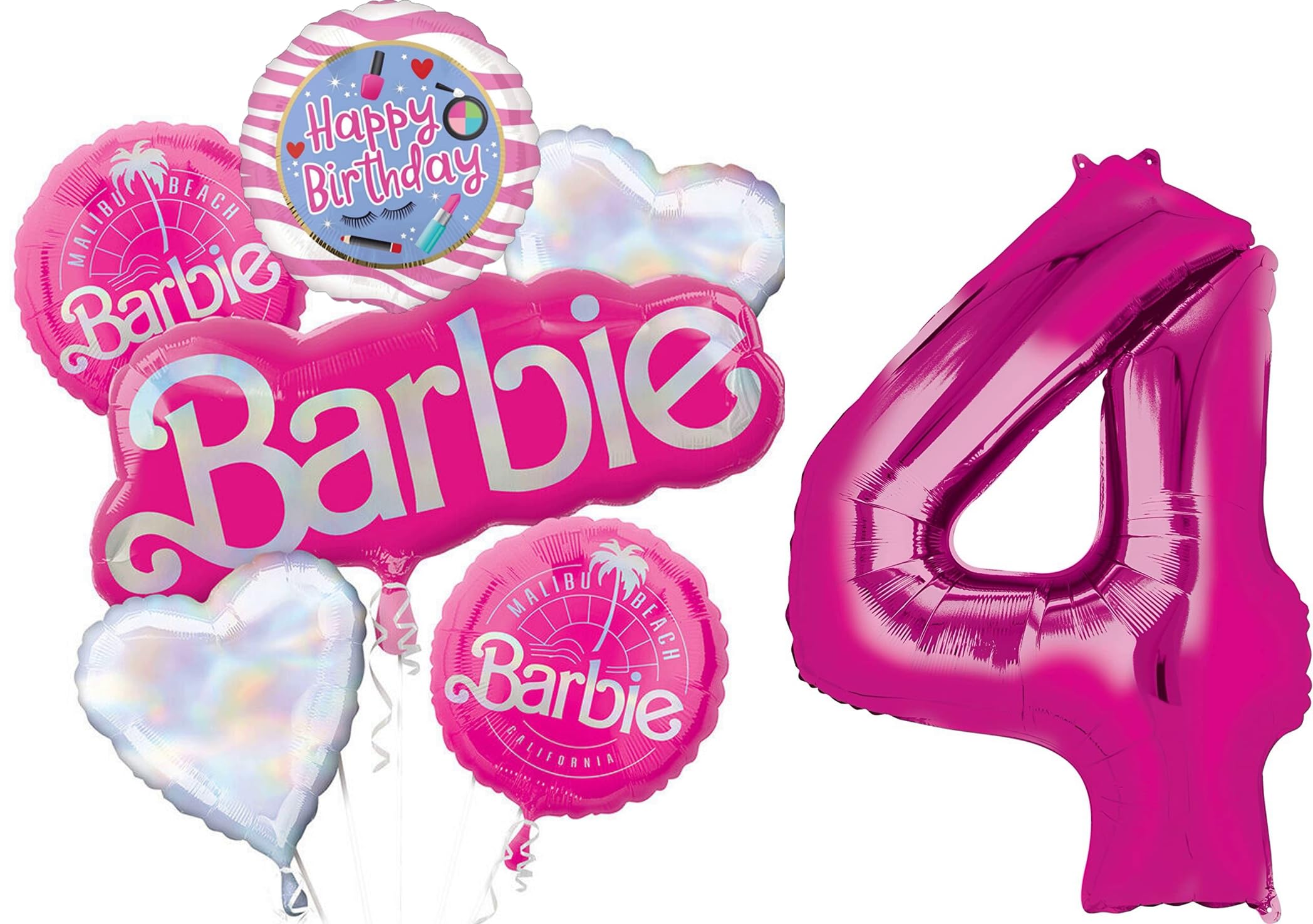 Anagram California Dreaming 4th Birthday Party Supplies Balloon Bouquet Decorations