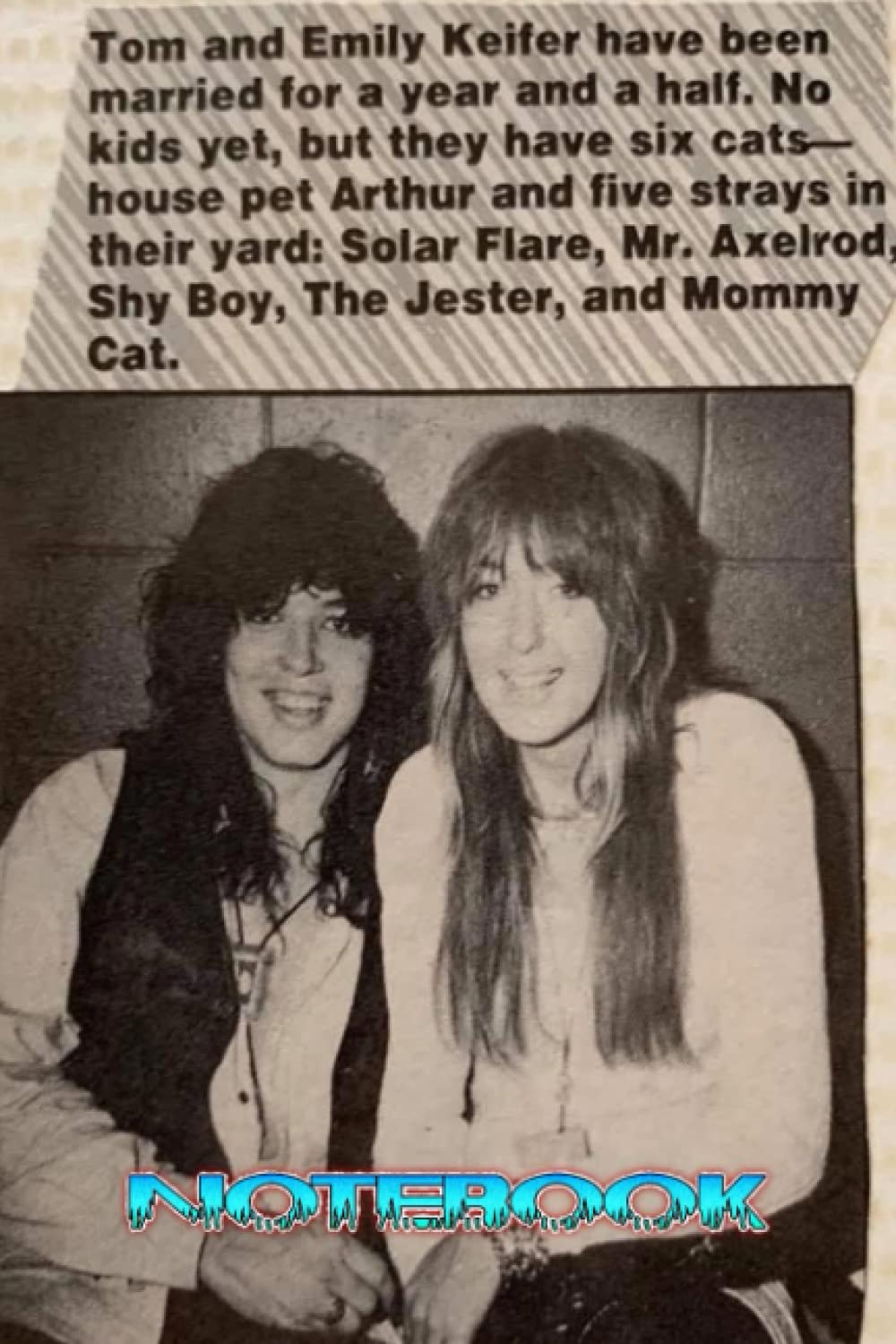 Notebook : Tom Keifer Rock Band Daily Planner Notebook, 100 Pages, Scholl Notebook , Gift Ideas for Holiday , Matte Finish Cover #424