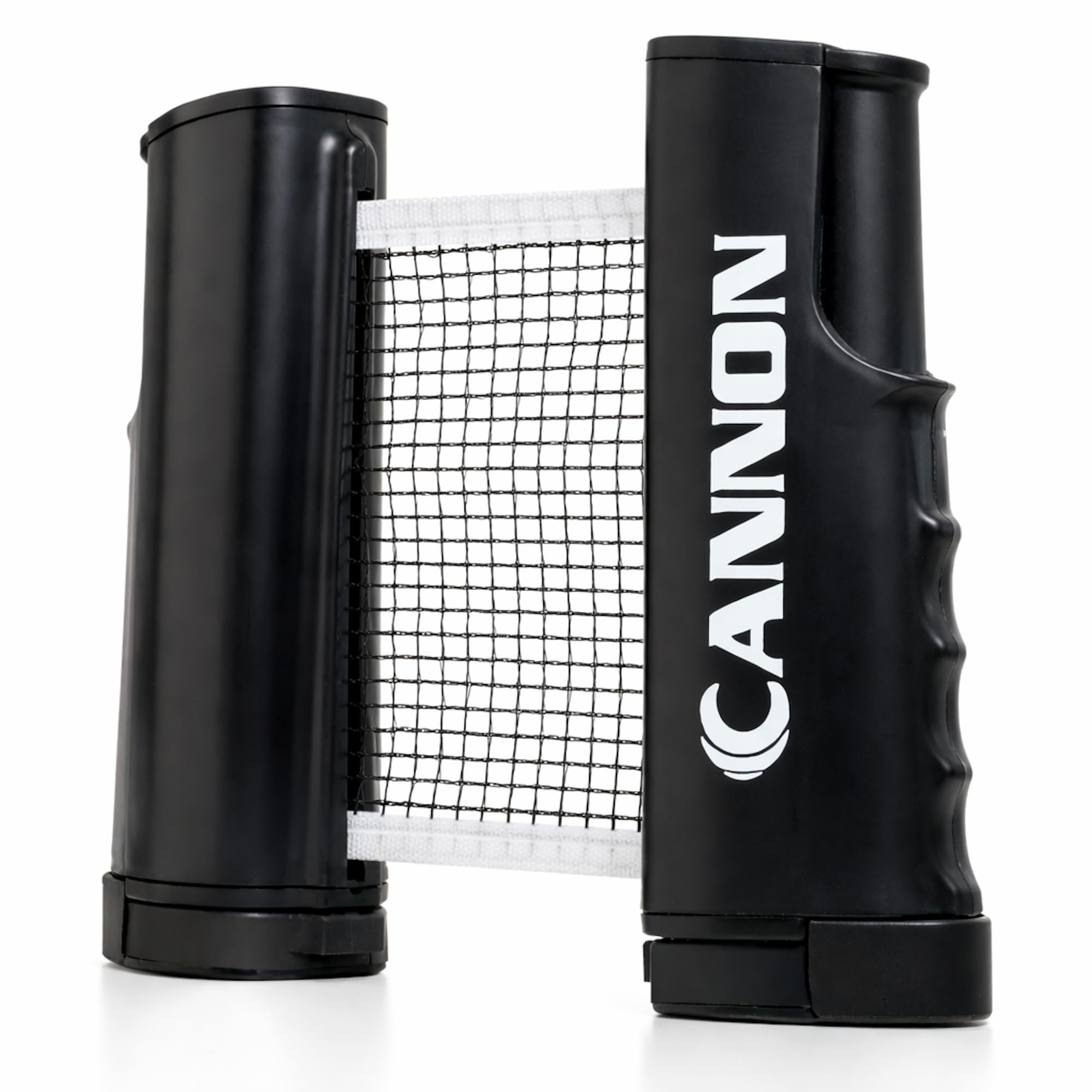 Cannon Sports Retractable Table Tennis Net – Clamp-On Portable Net for Any Table – Adjustable Length up to 6 Feet, Fits Tables up to 2 Inch Thick – Indoor & Outdoor Play