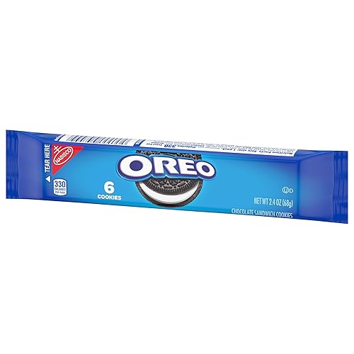 Miniatura 16 de OREO Galletas sándwich de chocolate, sabor original, 1 paquete de bocadillos, 6 galletas en total