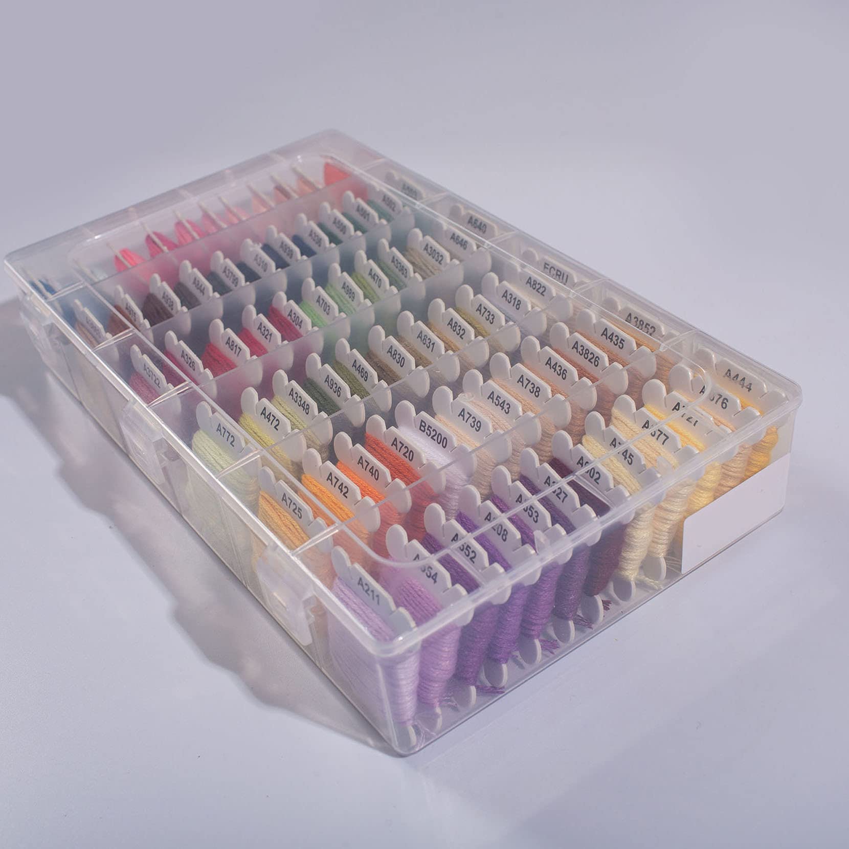 Amazon | Hitasi 刺繍糸 セット 収納 ケース付き 刺しゅう糸 色番号 8M