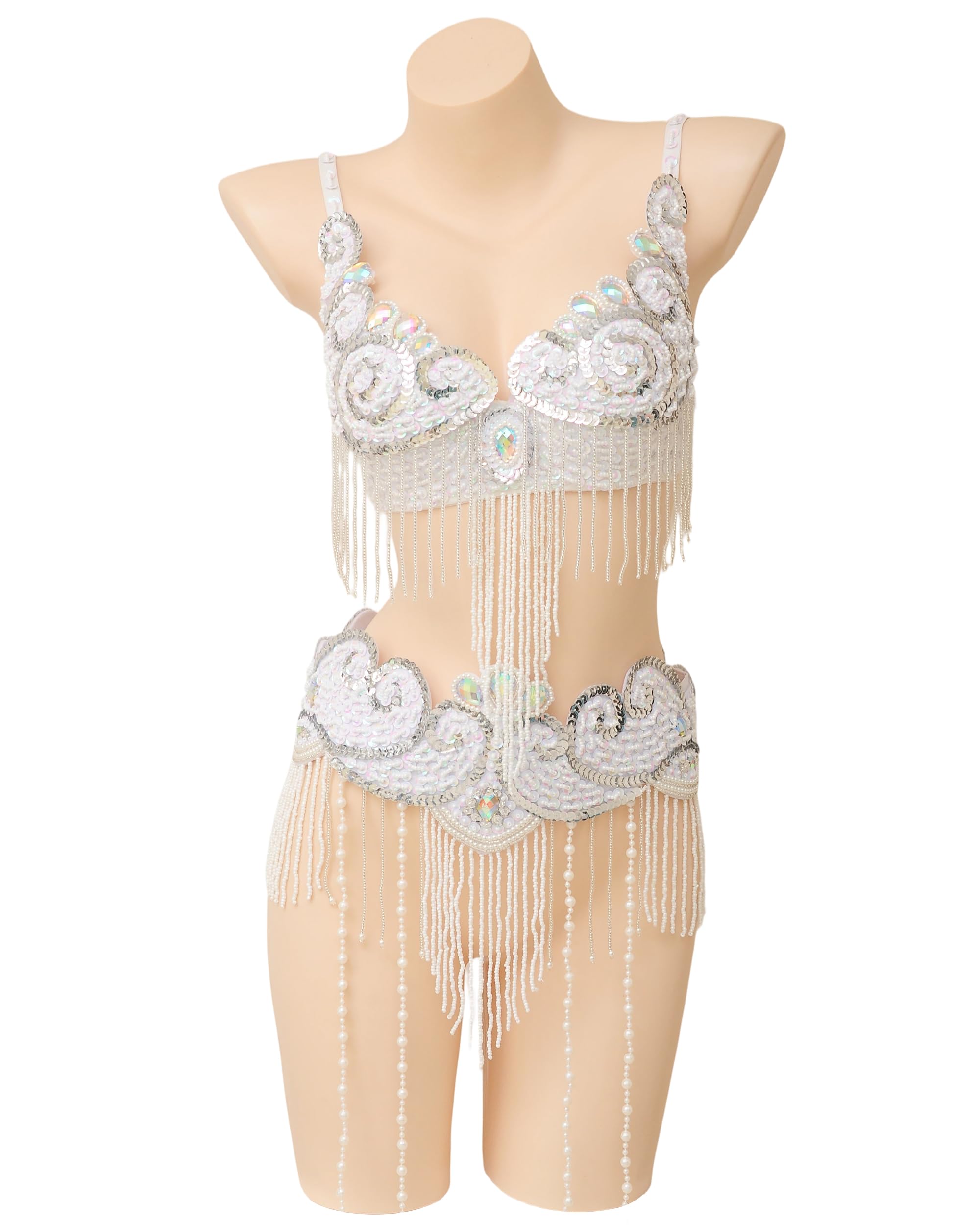 ROYAL SMEELA Bauchtanz kostüm Damen Set Karnevals kostüm Bauchtanz BH gürtel Rock Anzug Bauchtanz-Kleidung Profi Bauchtanz-Set Bauchtänzerin Kostüme Bauch tanzen Kostum Bauchtanz-Outfits für Frauen