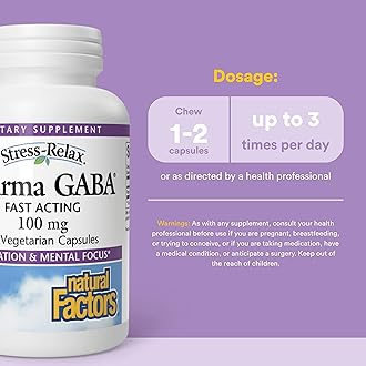 Pharma GABA - Dietary Supplement Supports Calm Sleep & Sleep Quality - Natural, Fast-Working Supplement Aids Focus & Brain Health - 60 Chewable Tablets (30 Servings)