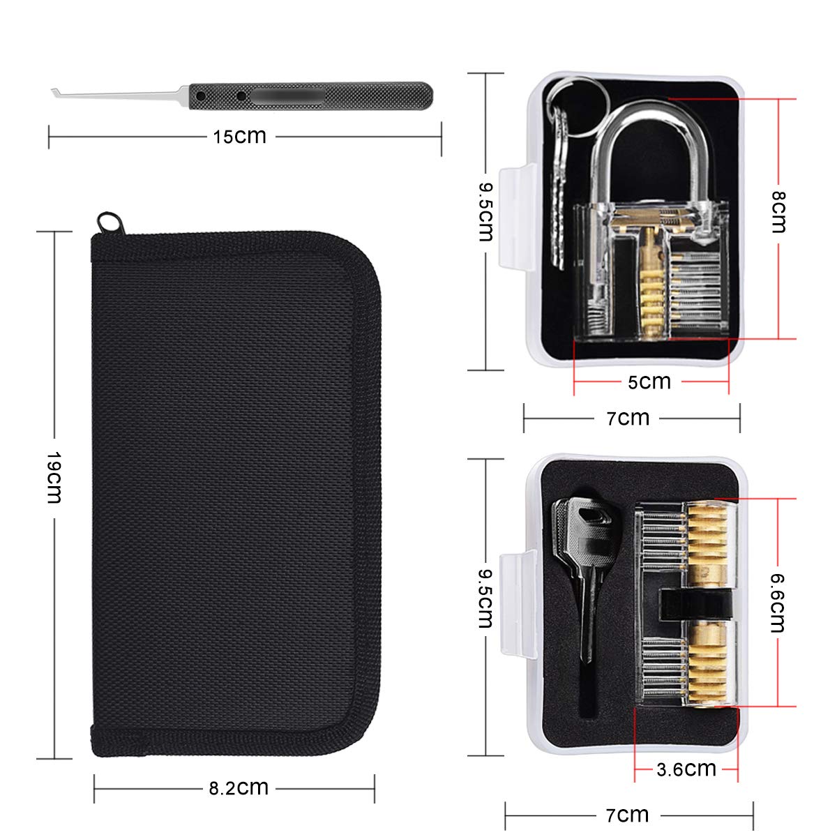 Diyife Lock Pick Set, [26 Pieces] [Updated Version] Premium Practice